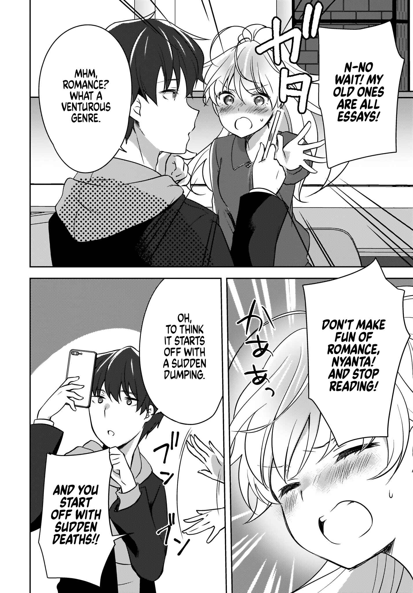 Nyanta to Pomeko: Imasara Shinjiteiru to Iwaretemo Mou Teokure da Chapter 4 - Page 12
