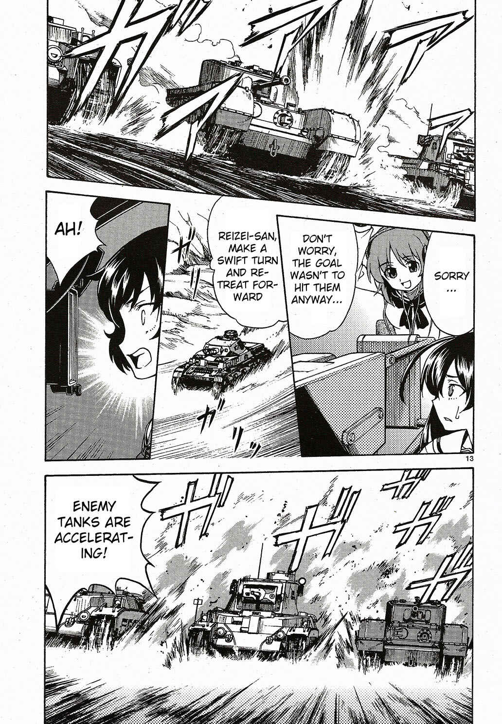 Girls und Panzer Chapter 4 - Page 13