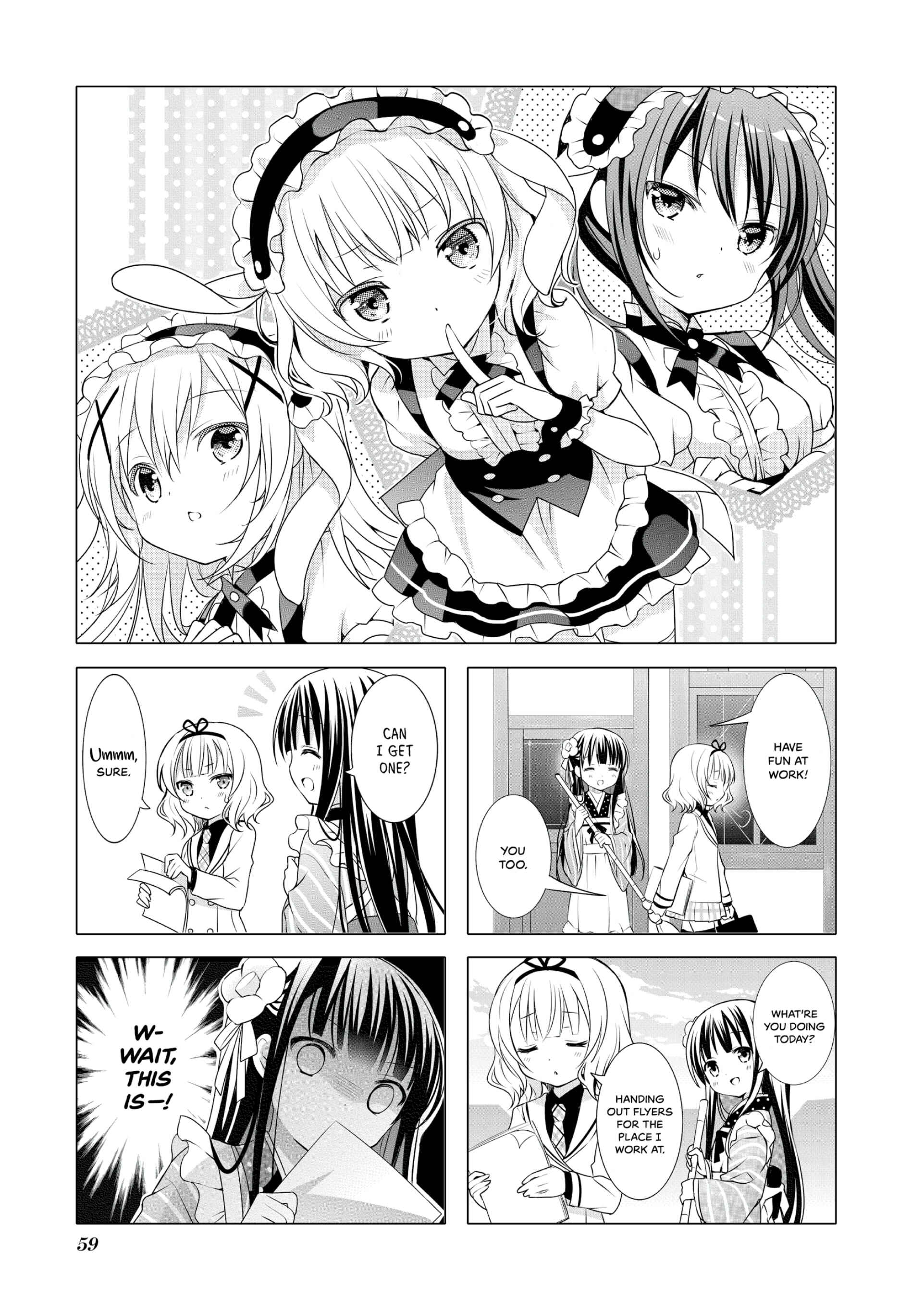Gochuumon wa Usagi desu ka? Chapter 7 - Page 1