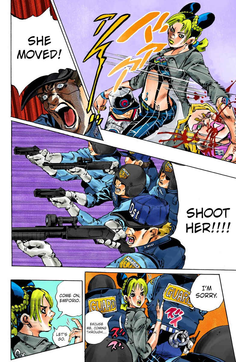 JoJo no Kimyou na Bouken: Part 6 - Stone Ocean Color-ban Chapter 102 - Page 12
