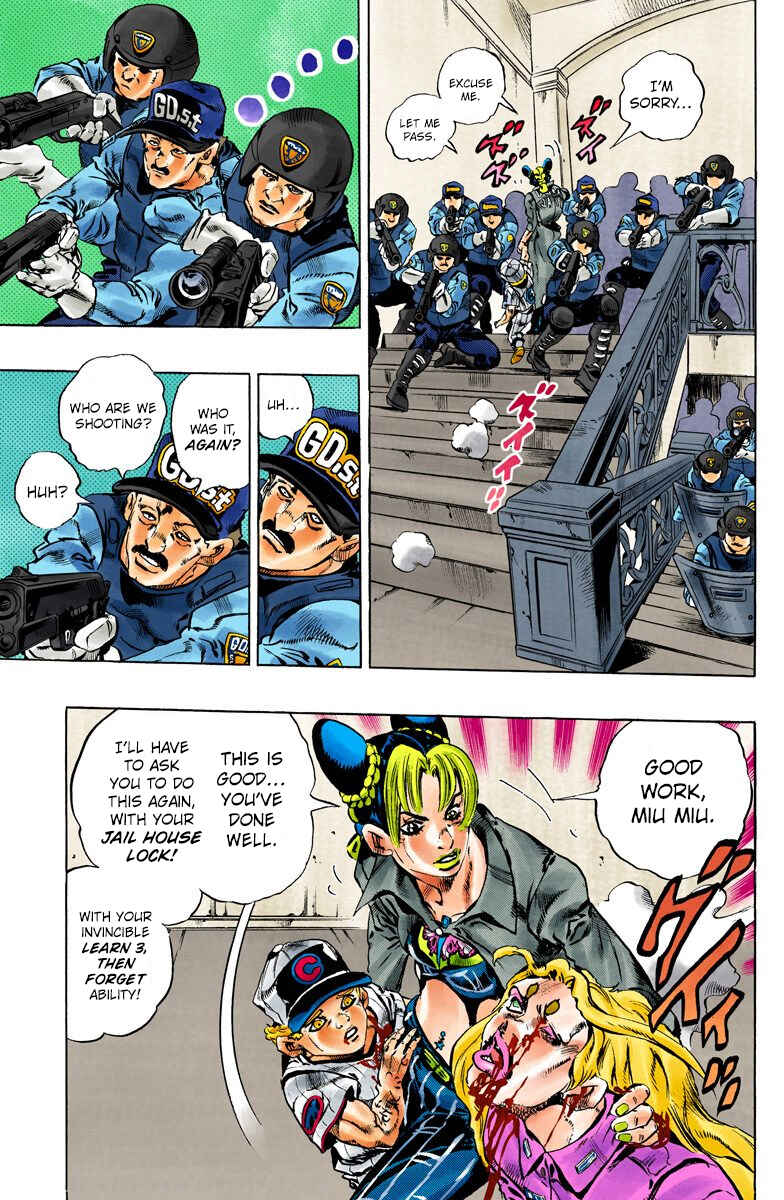 JoJo no Kimyou na Bouken: Part 6 - Stone Ocean Color-ban Chapter 102 - Page 13