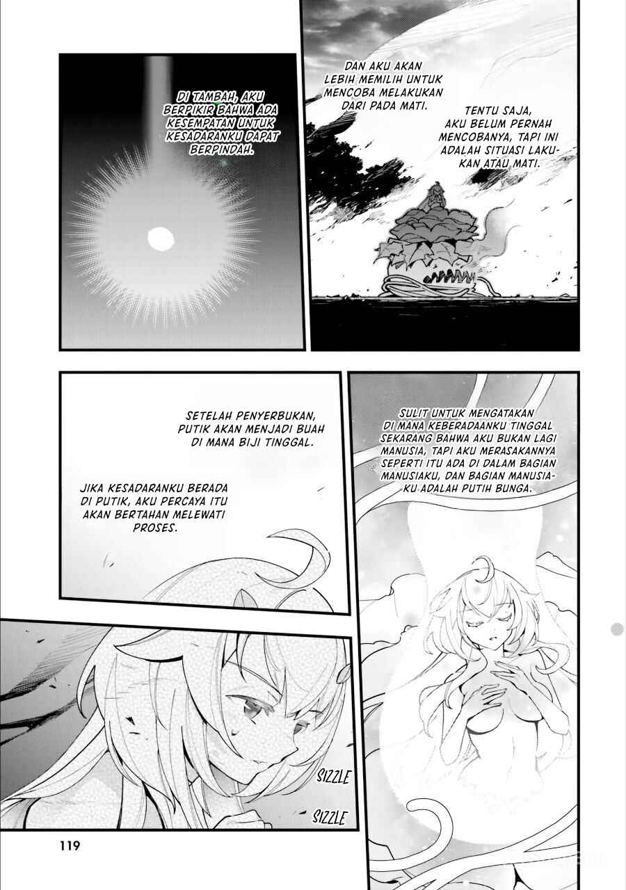 Shokubutsu Monster Musume Nikki: Seijo datta Watashi ga Uragirareta Hate ni Alraune ni Tensei Shite Shimatta node, kore kara wa Kougousei o Shinagara Shizuka ni Shokubutsu Life o Sugoshimasu Chapter 14 - Page 22