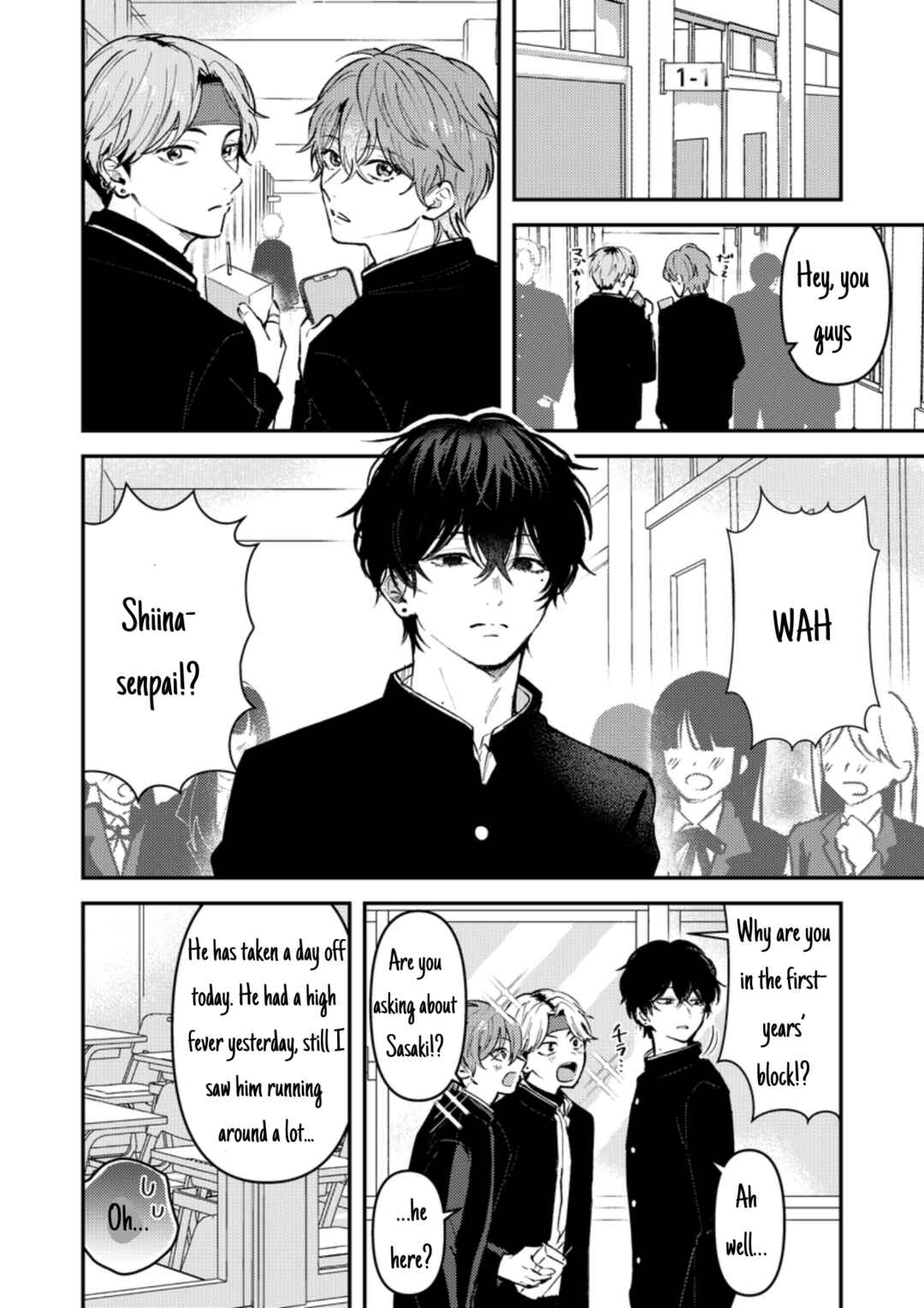 Dameo no Shiina-senpai to Yabao no Sasaki-kun Chapter 9 - Page 2