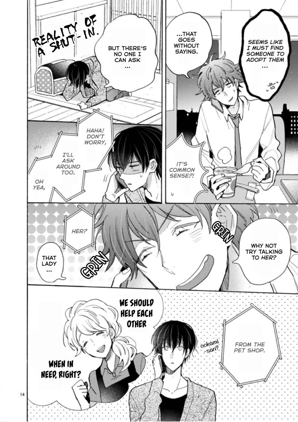 Doukyonin wa Hiza, Tokidoki, Atama no Ue. Chapter 19.1 - Page 14