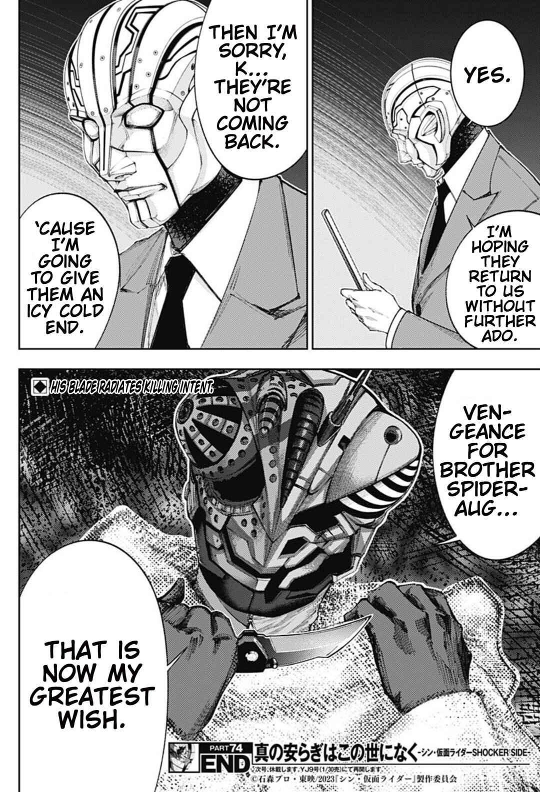 There is No True Peace in this World -Shin Kamen Rider Shocker Side- Chapter 74 - Page 18