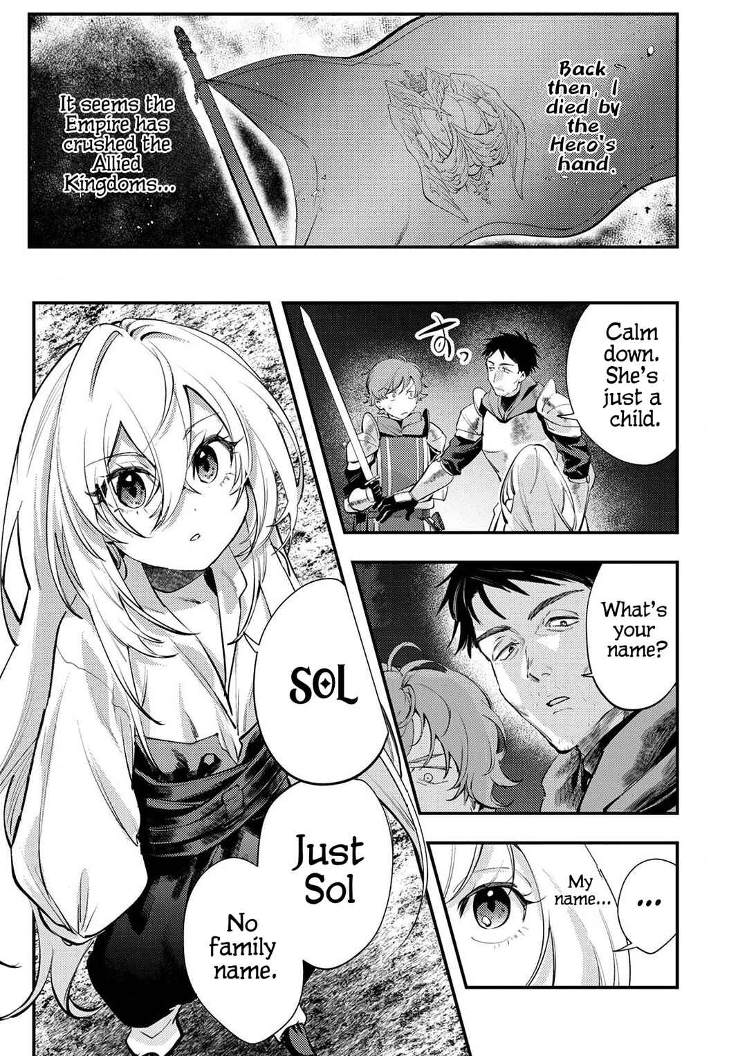 Shura Youjo no Eiyuutan ~Hanpa-sha to Iwa Reta Youhei, Youjo ni Tensei Shite Nariagaru~ Chapter 2 - Page 3