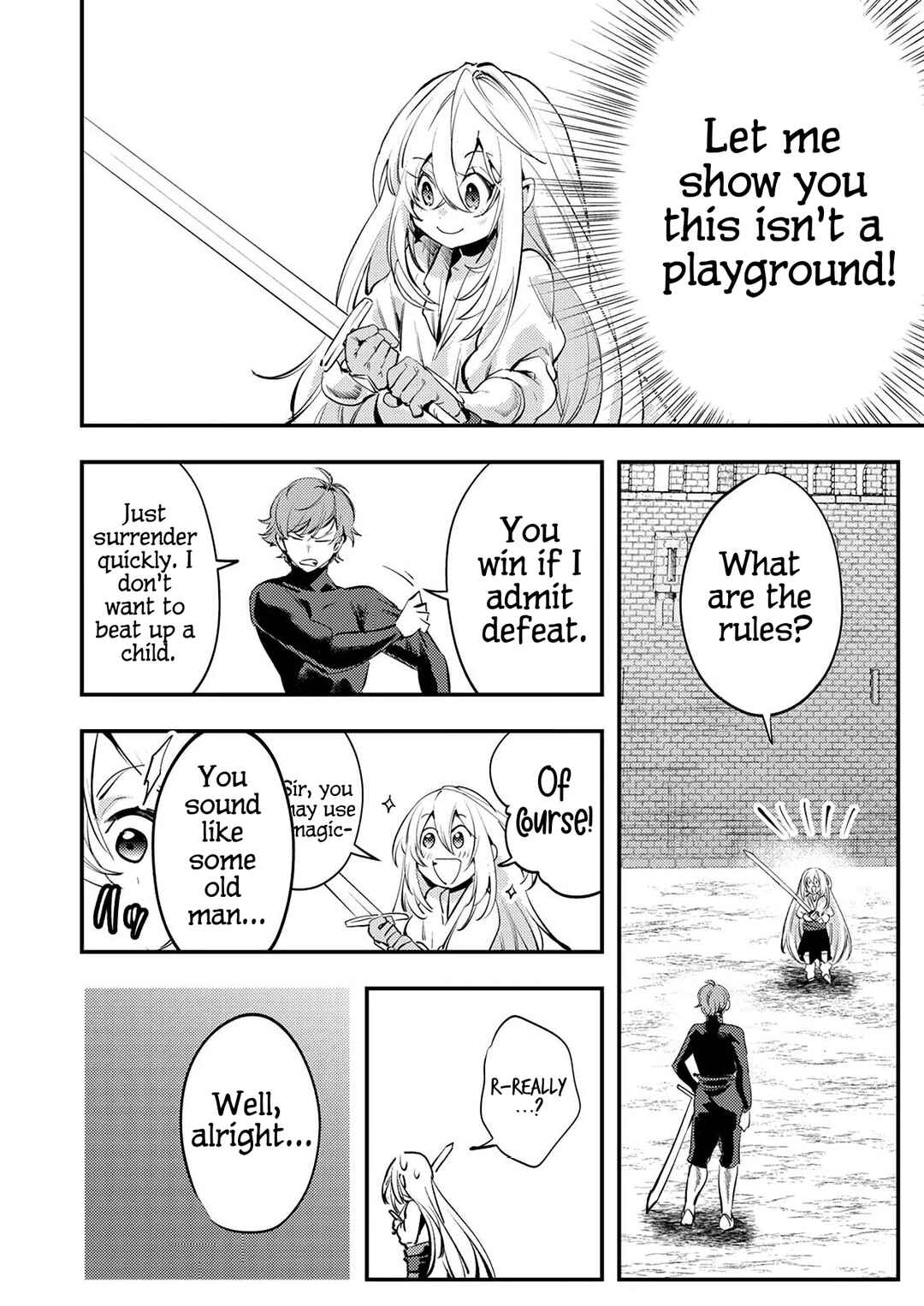 Shura Youjo no Eiyuutan ~Hanpa-sha to Iwa Reta Youhei, Youjo ni Tensei Shite Nariagaru~ Chapter 2 - Page 8