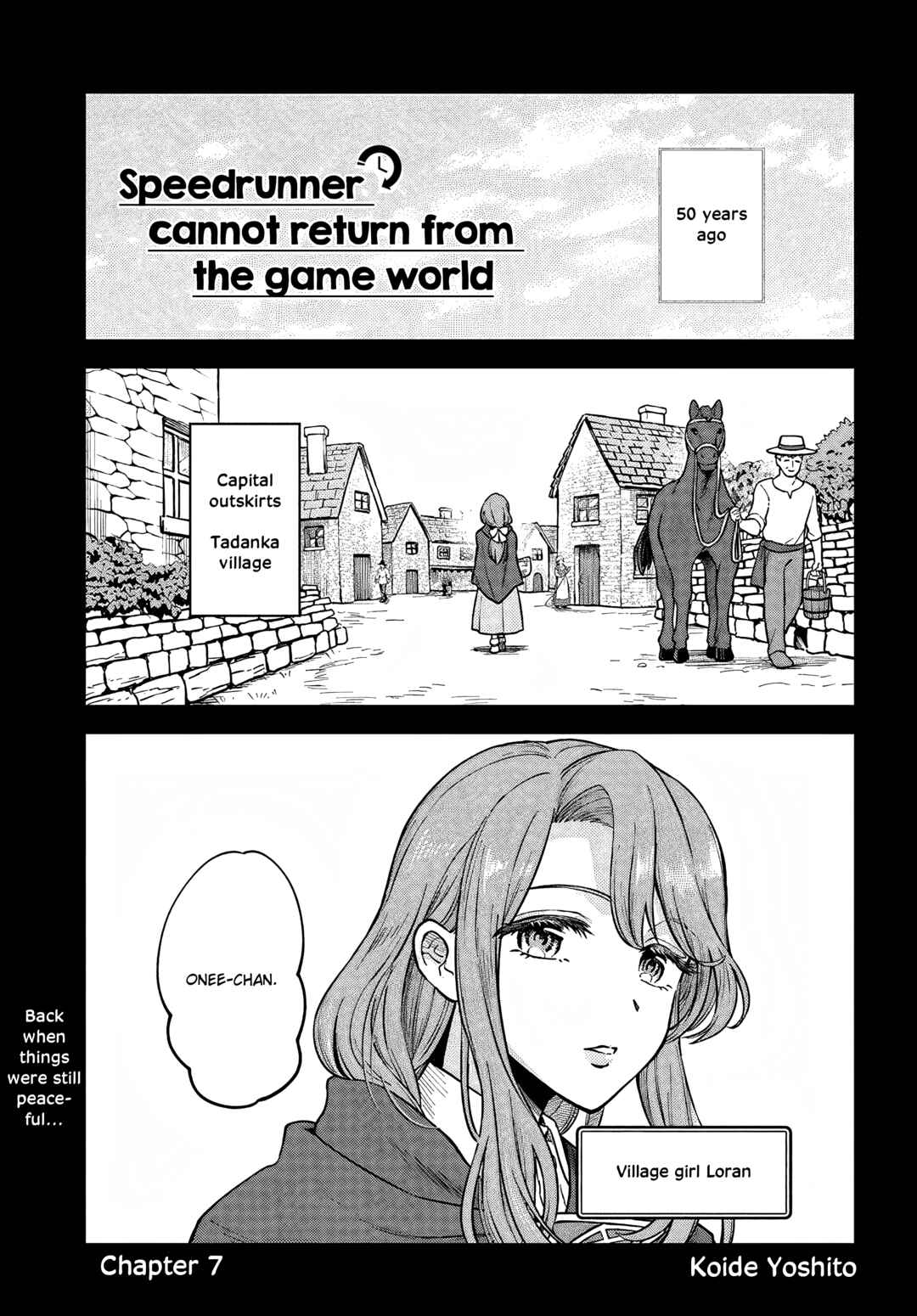 RTA Sousha wa Game Sekai kara Kaerenai Chapter 7 - Page 1