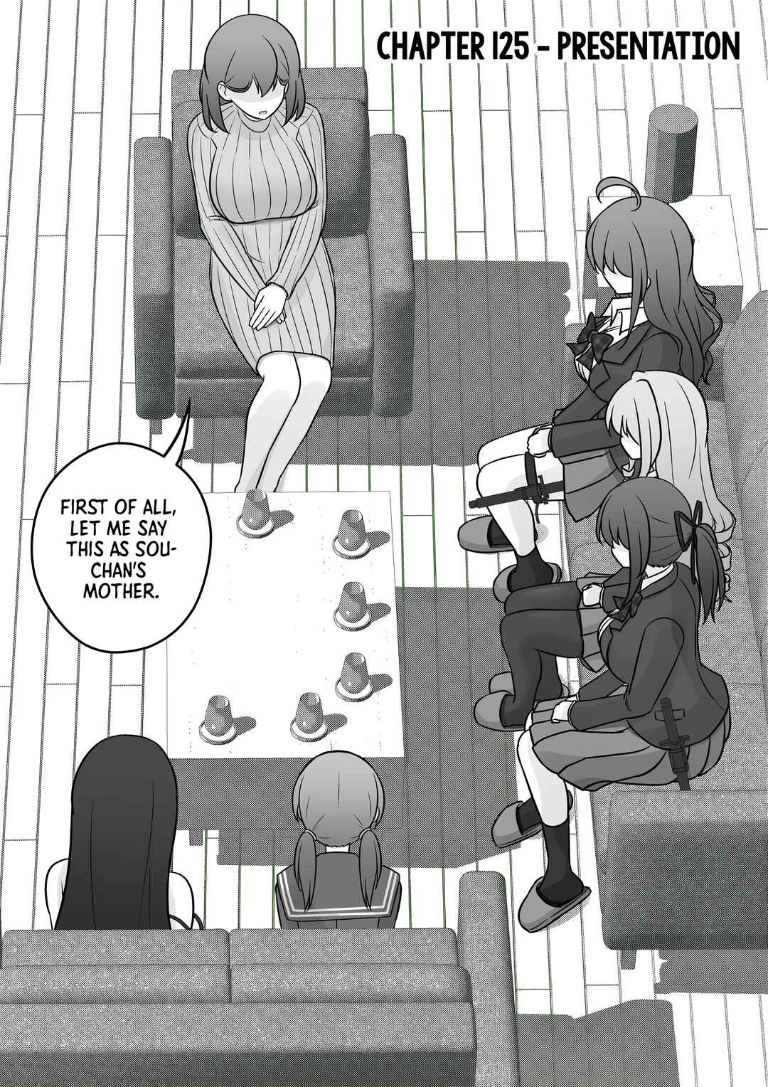 Danjo-hi 1:39 no Heikou Sekai wa Omoi no Hoka Futsuu Chapter 125 - Page 1