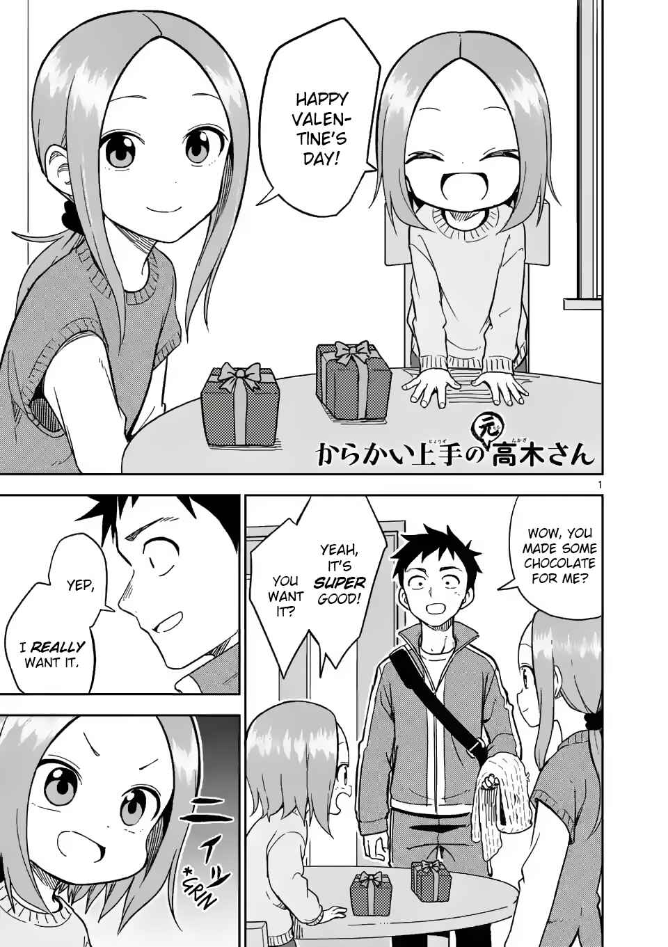 Karakai Jouzu no (Moto) Takagi-san Chapter 173 - Page 1