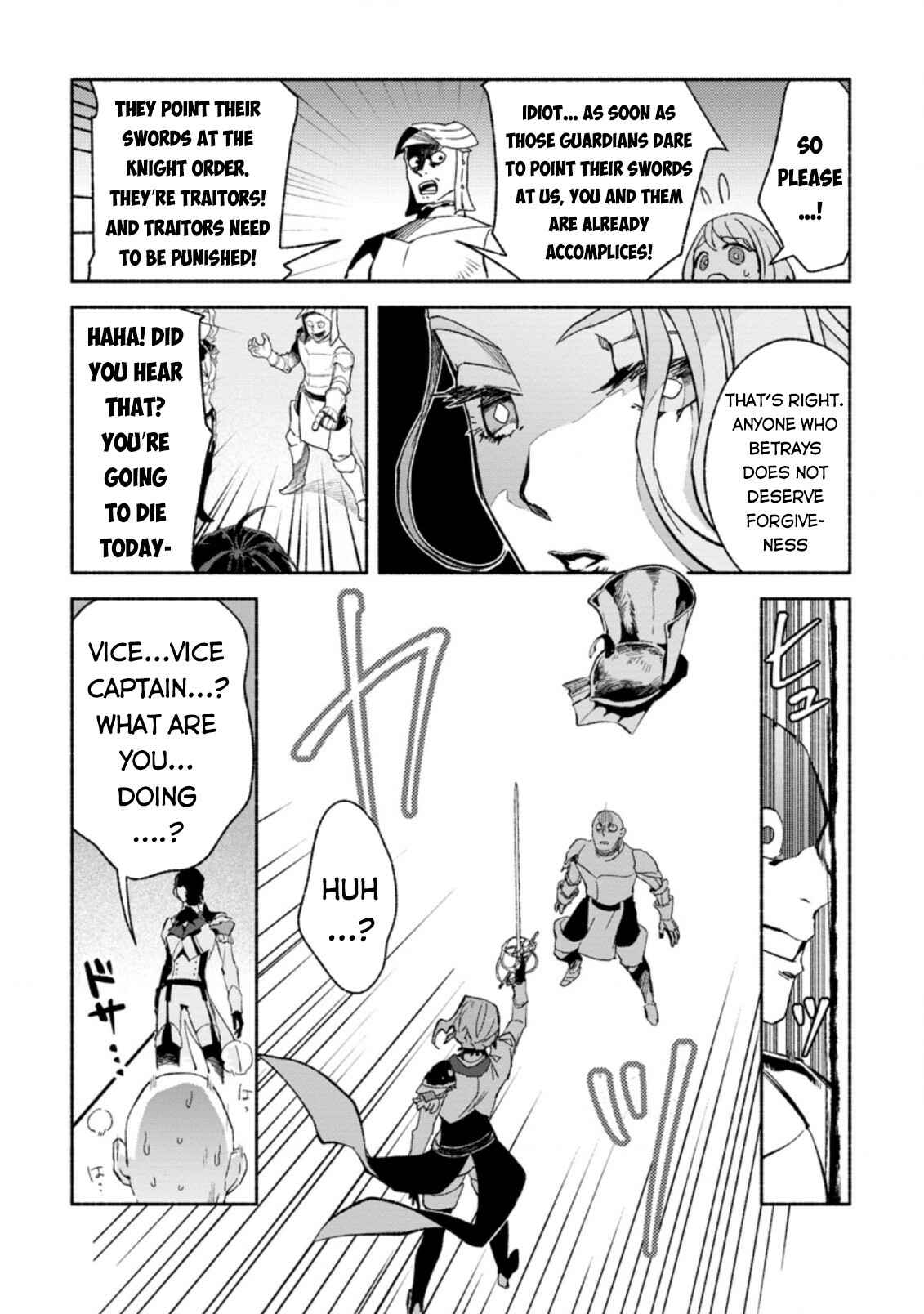 Sono Monban, Saikyou ni Tsuki: Tsuihou Sareta Bougyoryoku 9999 no Senshi, Outo no Monban to shite Musou Suru Chapter 9 - Page 12