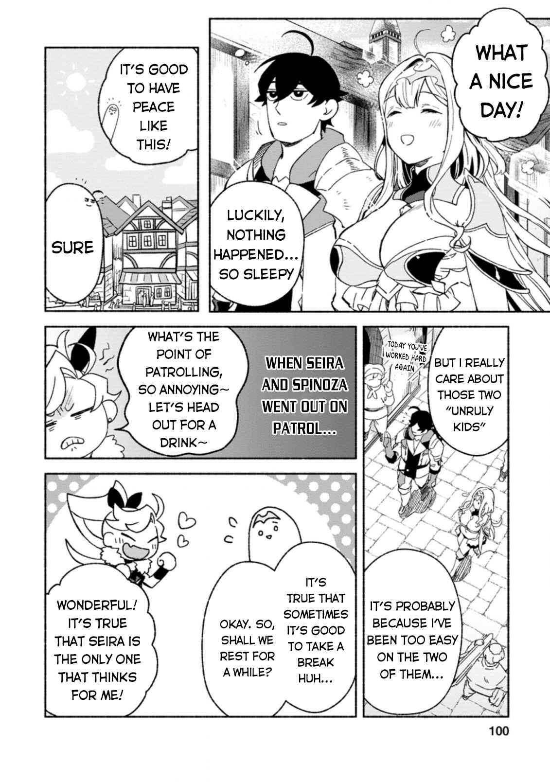 Sono Monban, Saikyou ni Tsuki: Tsuihou Sareta Bougyoryoku 9999 no Senshi, Outo no Monban to shite Musou Suru Chapter 9 - Page 3