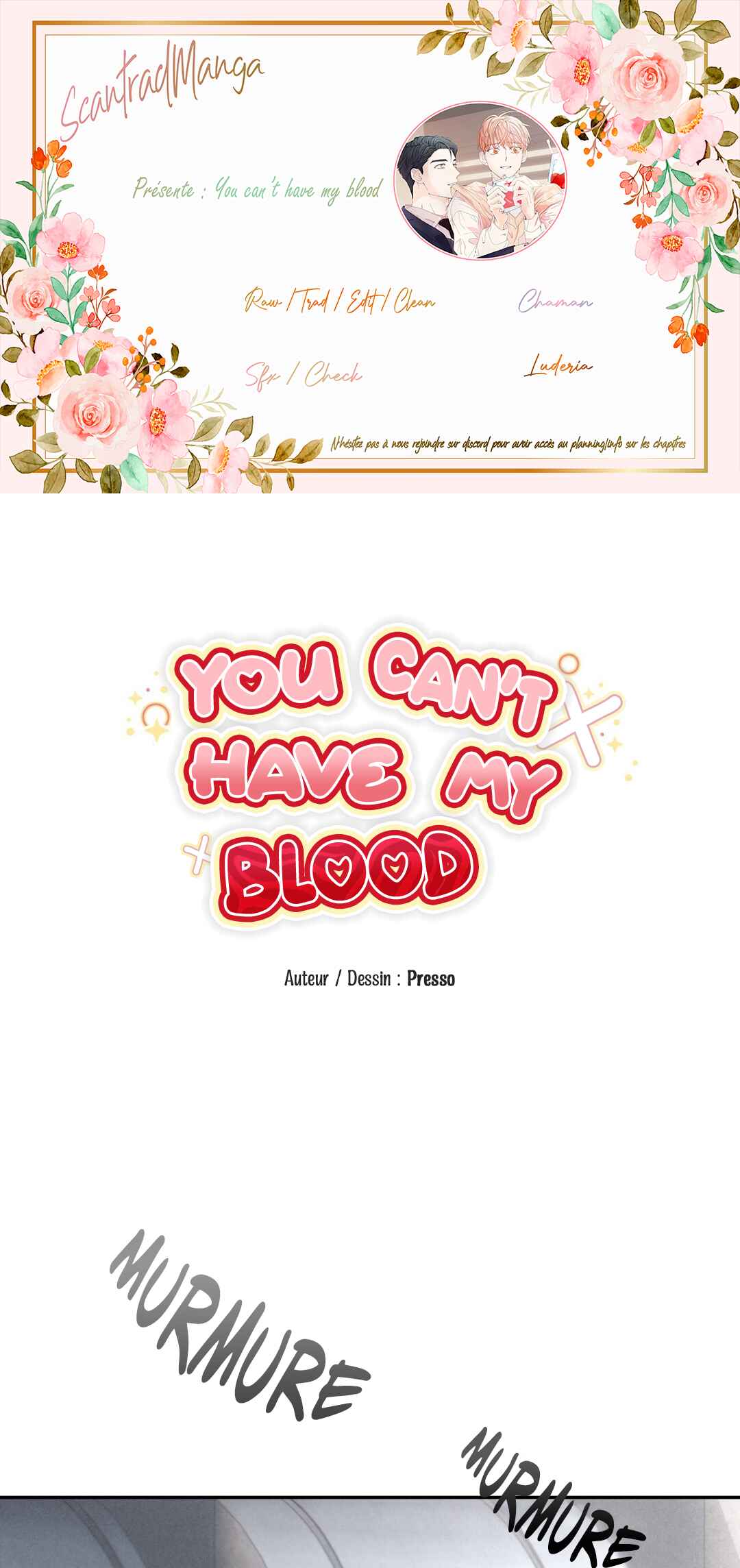 You Can't Have My Blood Chapter 14 - Page 1