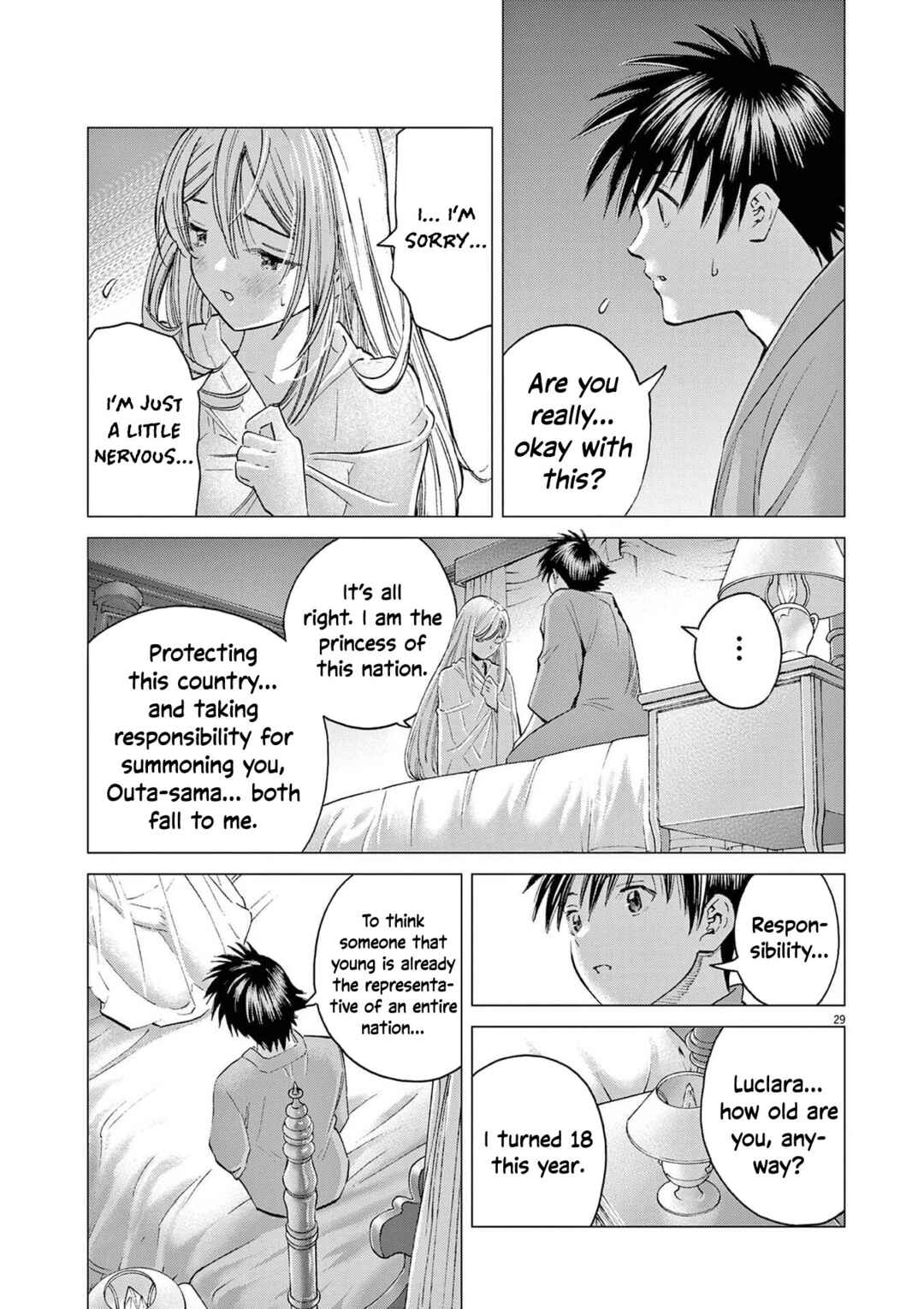 Ato Muika de Horobiru Gakeppuchi Kokka no Harem ni Shoukan sareteshimatta Chapter 1 - Page 29