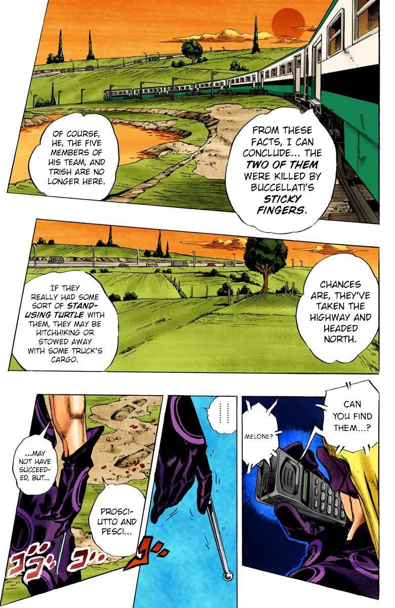 JoJo no Kimyou na Bouken: Part 5 - Ougon no Kaze Color-ban Chapter 61 - Page 5