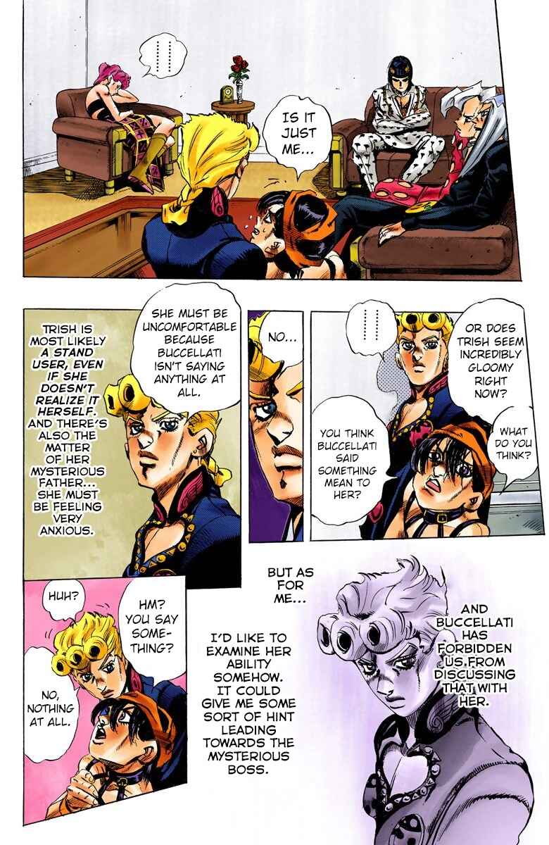 JoJo no Kimyou na Bouken: Part 5 - Ougon no Kaze Color-ban Chapter 61 - Page 8