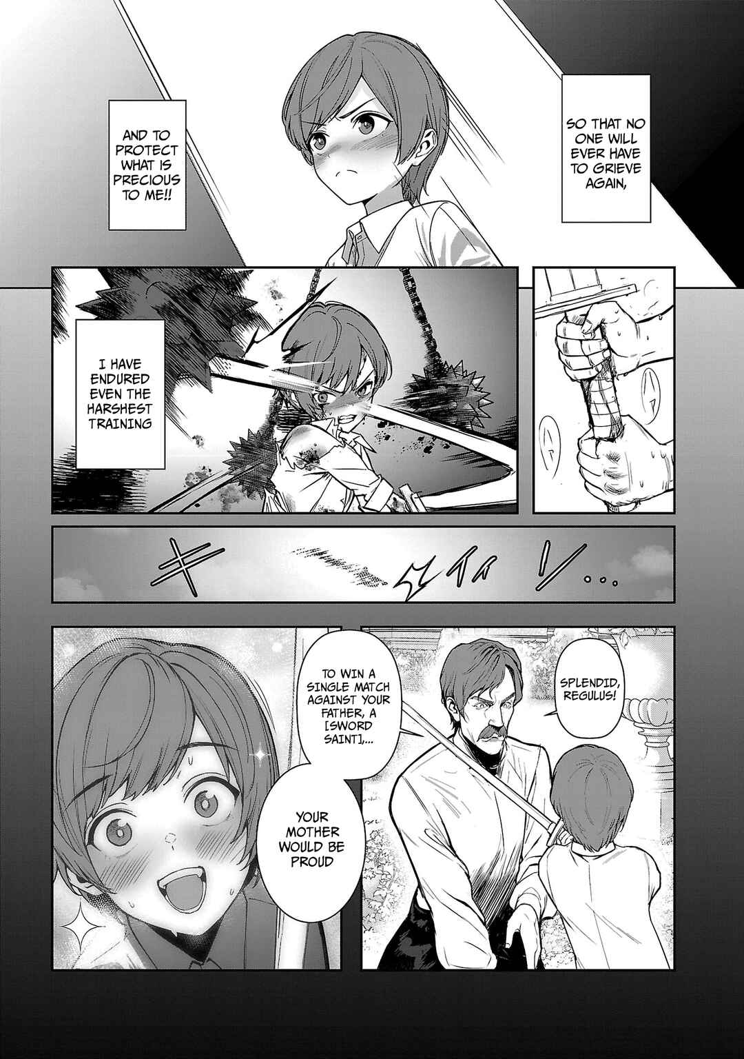 Tousan wa [Kensei], Kaasan wa [Kenshin], Boku wa [Ochi〇po Chanbara Master] Chapter 1.1 - Page 9