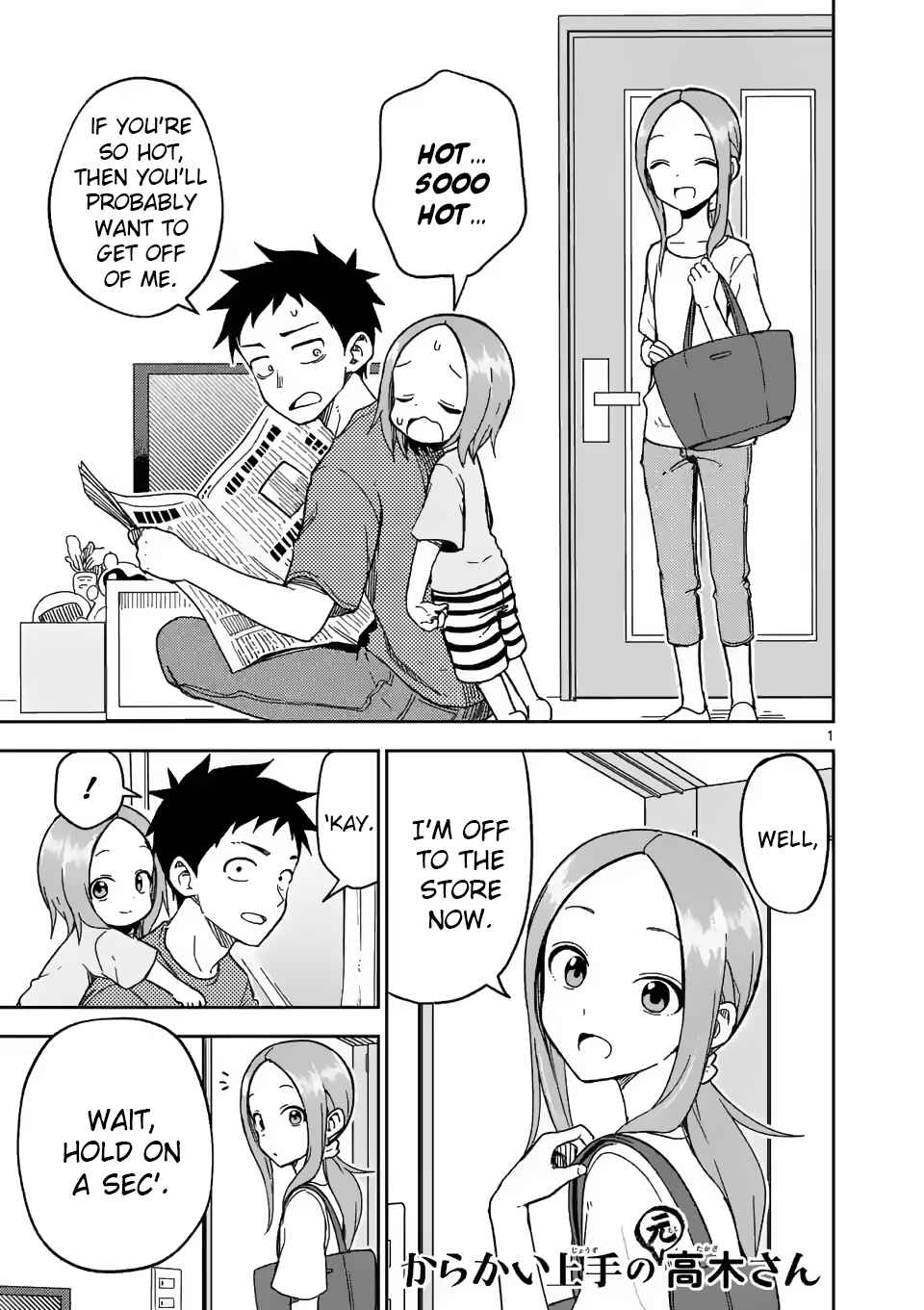 Karakai Jouzu no (Moto) Takagi-san Chapter 189 - Page 1