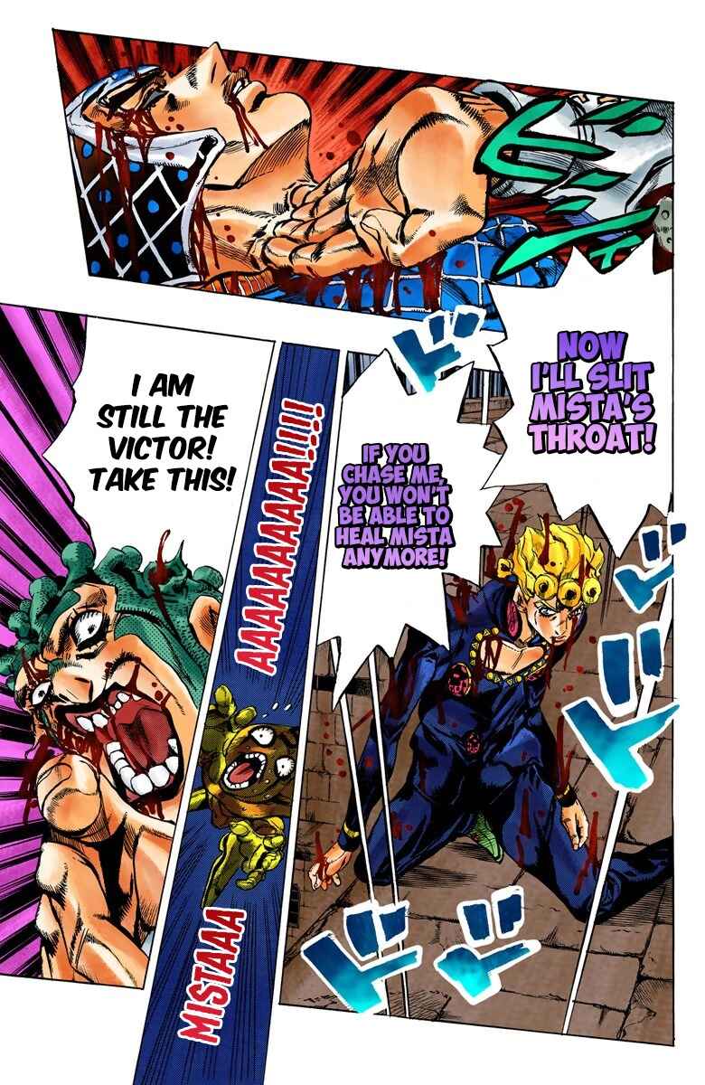 JoJo no Kimyou na Bouken: Part 5 - Ougon no Kaze Color-ban Chapter 123 - Page 9