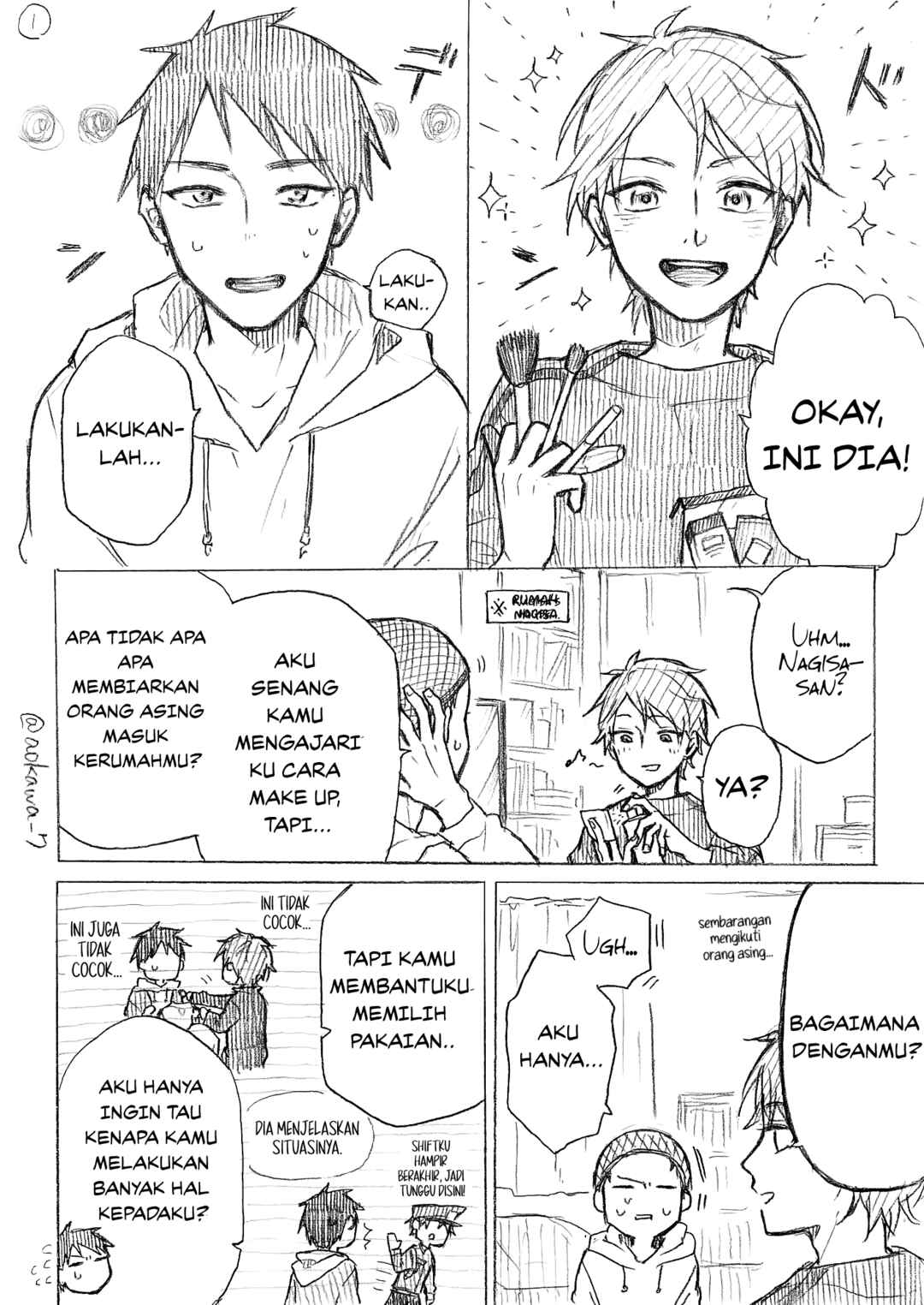Josou Cosplayer ni Otouto ga Dekiru Manga Chapter 5.2 - Page 2