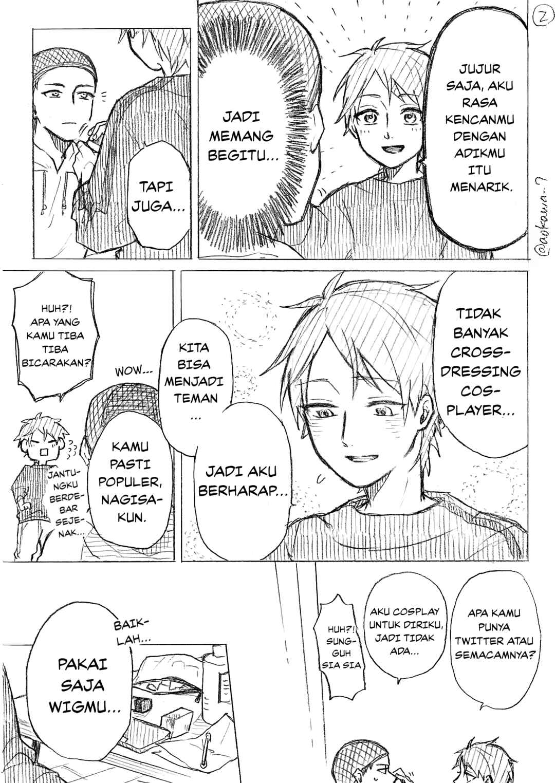 Josou Cosplayer ni Otouto ga Dekiru Manga Chapter 5.2 - Page 3