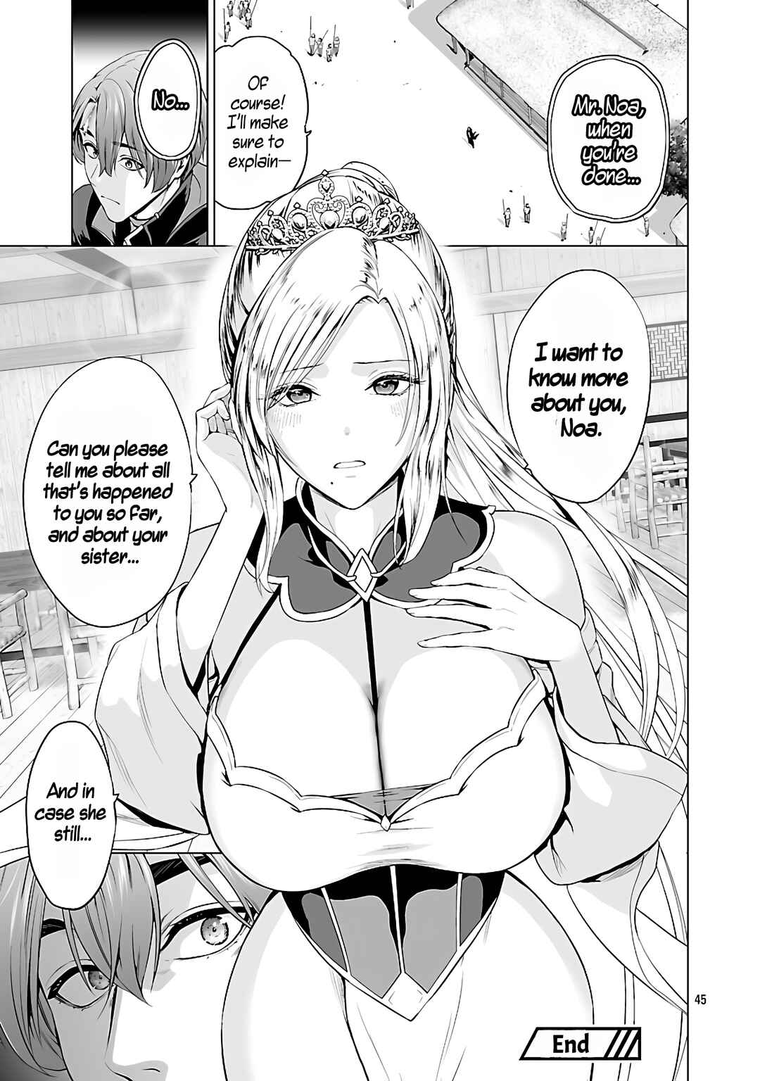 Isekai H Eiyuuden: Bishoujo Senshi-tachi wa Saikyou Gunshi no Muchana Onegai ni Sakaraenai Chapter 5.1 - Page 46