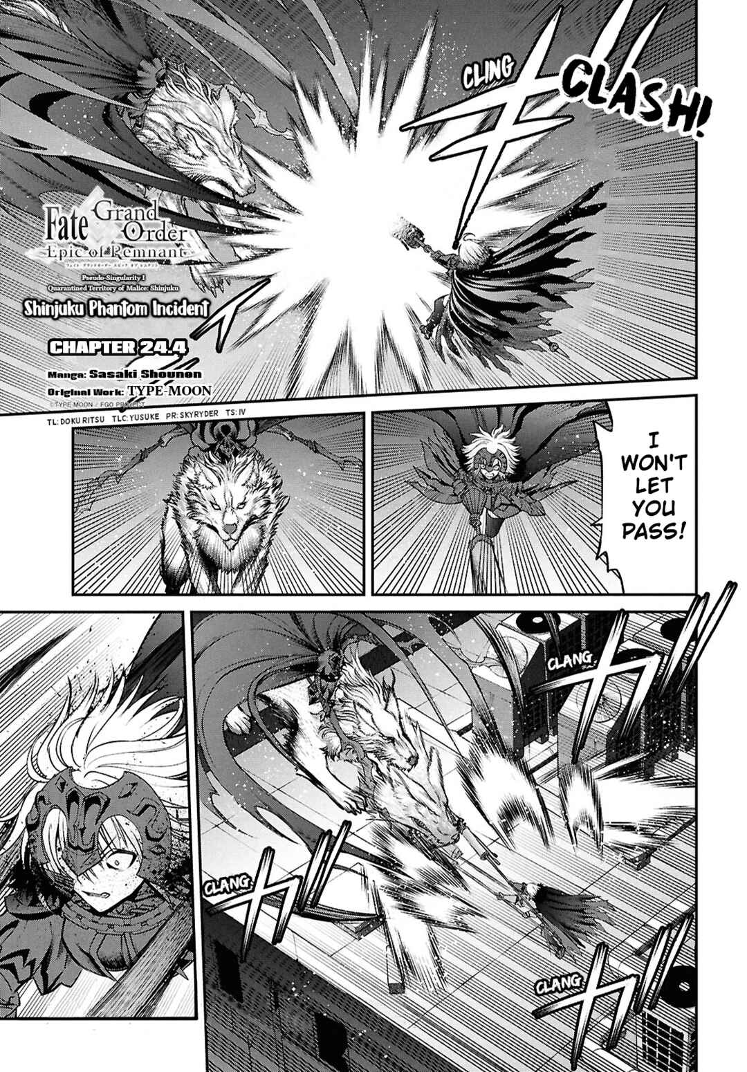 Fate/Grand Order -Epic of Remnant- Pseudo-Singularity I: Quarantined Territory of Malice, Shinjuku - Shinjuku Phantom Incident Chapter 24.4 - Page 1