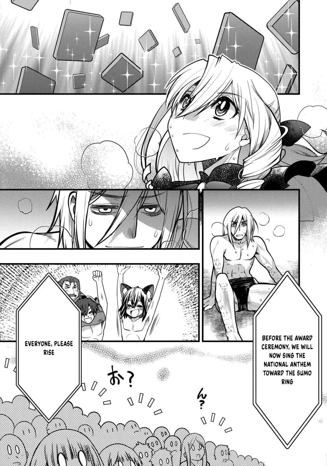 Oozumou Reijou ~Seijo ni Hirateuchi wo Kuratta Shunkan Sumou Budatta Zense wo Omoidashita Akuyaku Reijou no Watashi wa sute Neko Ouji ni Chanko wo Furumaitai Haadosukoidosukoi~ Chapter 14 - Page 20