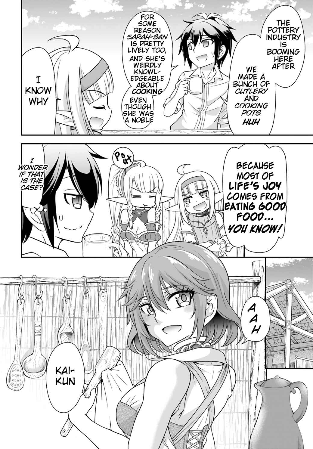 Tenohira Kaitaku Mura de Isekai Kenkokuki ~Fueteku Yome-tachi to Nonbiri Mujintou Life~ Chapter 19 - Page 7