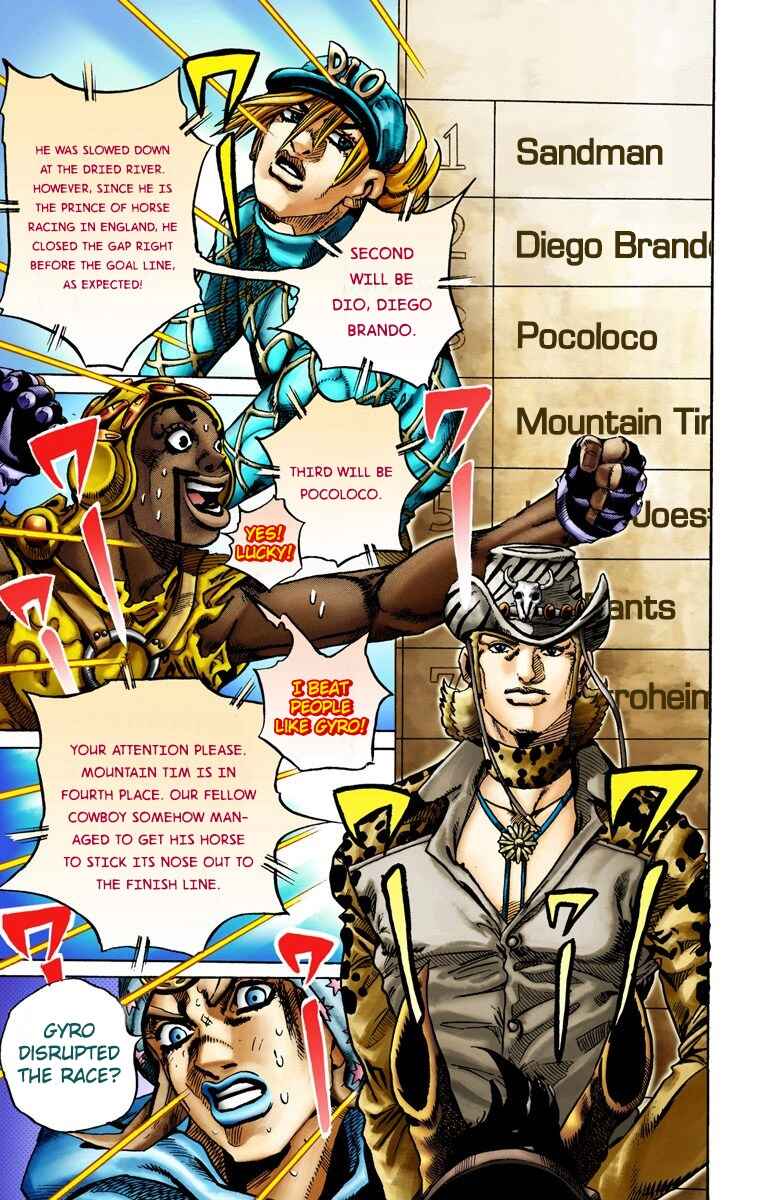JoJo no Kimyou na Bouken: Part 7 - Steel Ball Run Color-ban Chapter 12 - Page 14