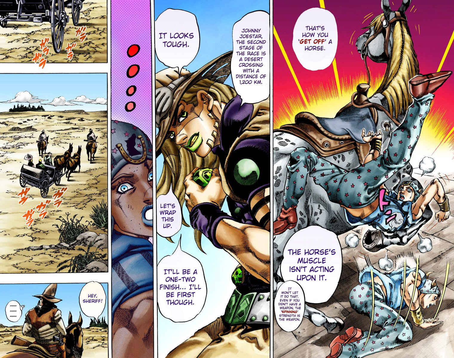 JoJo no Kimyou na Bouken: Part 7 - Steel Ball Run Color-ban Chapter 12 - Page 27