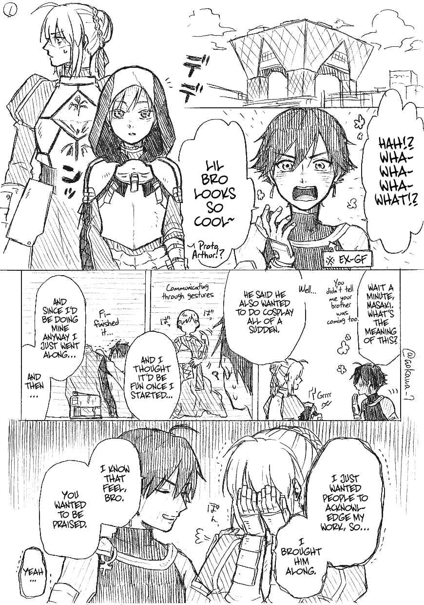 Josou Cosplayer ni Otouto ga Dekiru Manga Chapter 2.3 - Page 1