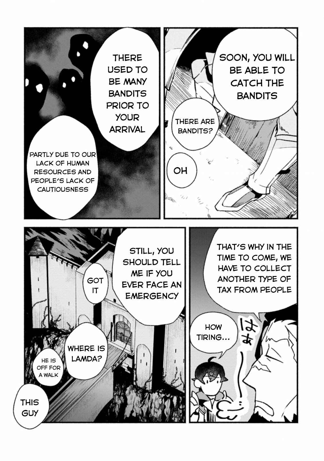Sono Monban, Saikyou ni Tsuki: Tsuihou Sareta Bougyoryoku 9999 no Senshi, Outo no Monban to shite Musou Suru Chapter 3.2 - Page 14
