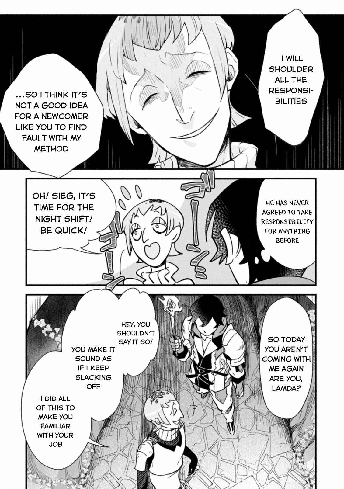 Sono Monban, Saikyou ni Tsuki: Tsuihou Sareta Bougyoryoku 9999 no Senshi, Outo no Monban to shite Musou Suru Chapter 3.2 - Page 16