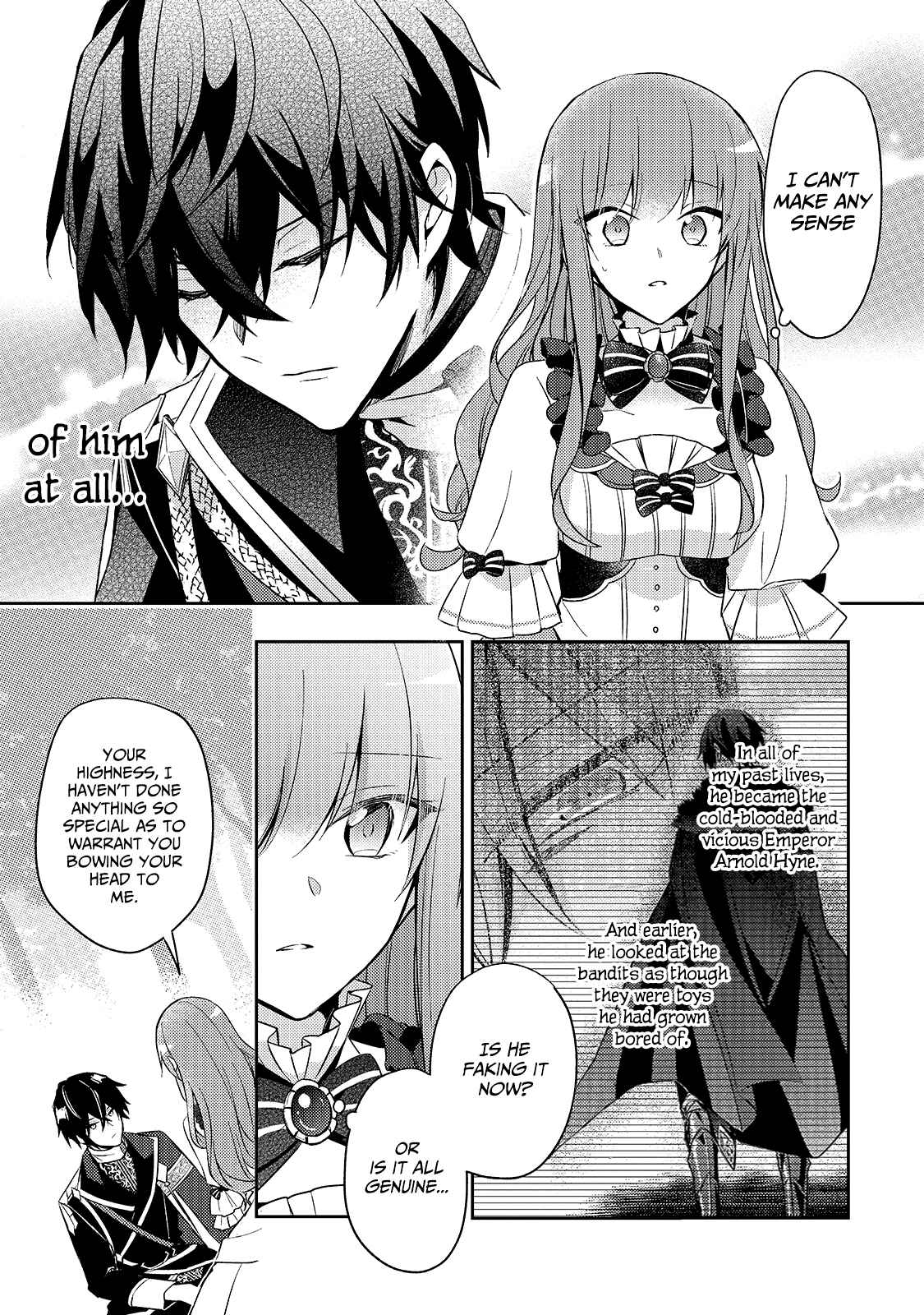 Loop 7-kaime no Akuyaku Reijou wa, Moto Tekikoku de Jiyuu Kimama na Hanayome Seikatsu o Mankitsu Suru Chapter 3 - Page 12
