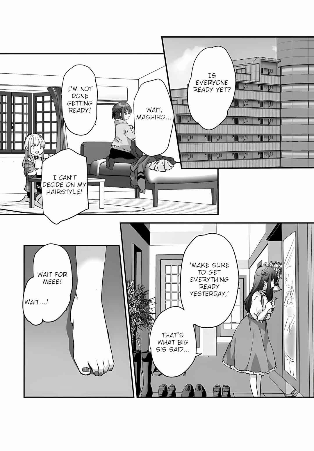 Daigaku Nyuugakuji Kara Uwasa Sareteita Bishoujo San Shimai, Ikiwakareteita Gimai Datta. Chapter 2.1 - Page 1