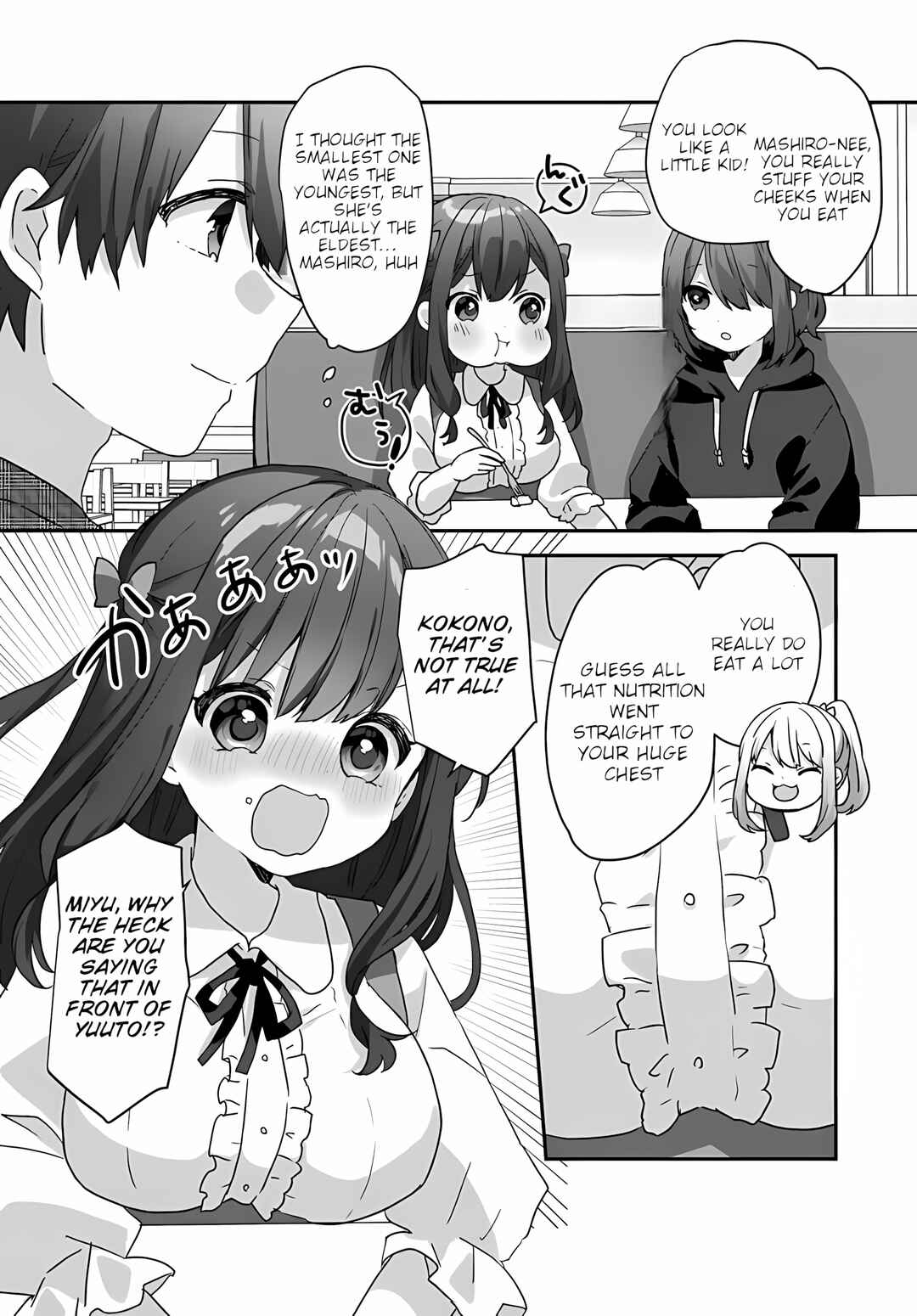 Daigaku Nyuugakuji Kara Uwasa Sareteita Bishoujo San Shimai, Ikiwakareteita Gimai Datta. Chapter 2.1 - Page 7