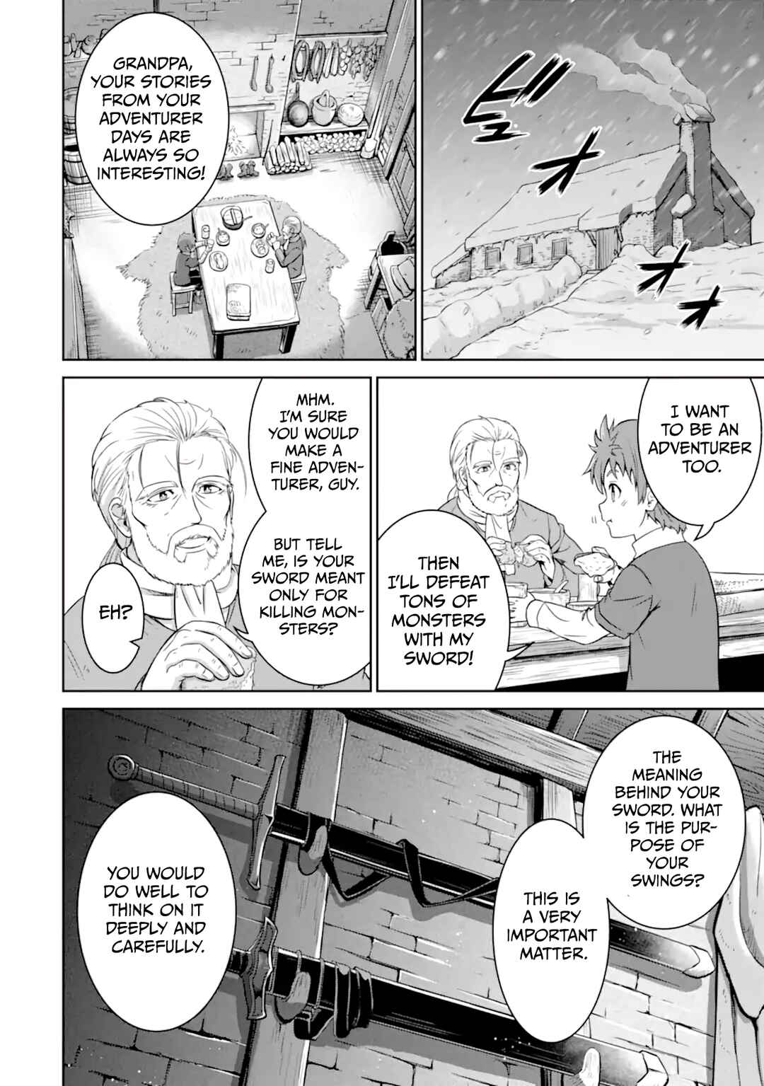 Ossan Boukensha no Okureta Eiyuu-tan - Kansha no Suburi o 1 nichi 1 man Kaishite itara, Kensei ga Deshi-iri Shigan ni Yatte Kita Chapter 1.1 - Page 22