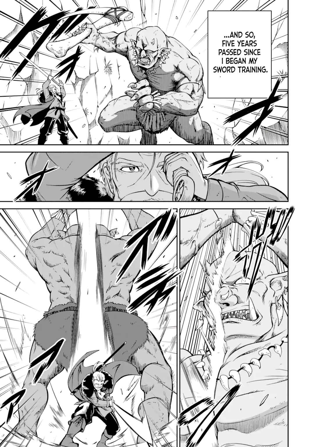 Ossan Boukensha no Okureta Eiyuu-tan - Kansha no Suburi o 1 nichi 1 man Kaishite itara, Kensei ga Deshi-iri Shigan ni Yatte Kita Chapter 1.1 - Page 23