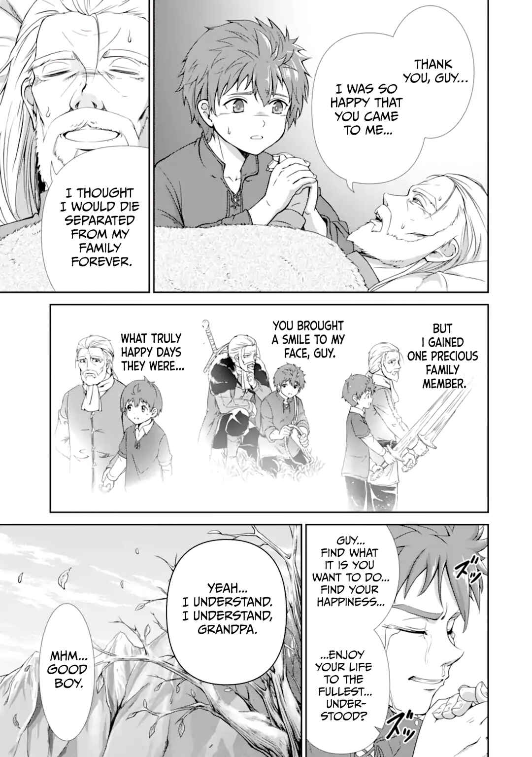 Ossan Boukensha no Okureta Eiyuu-tan - Kansha no Suburi o 1 nichi 1 man Kaishite itara, Kensei ga Deshi-iri Shigan ni Yatte Kita Chapter 1.1 - Page 29