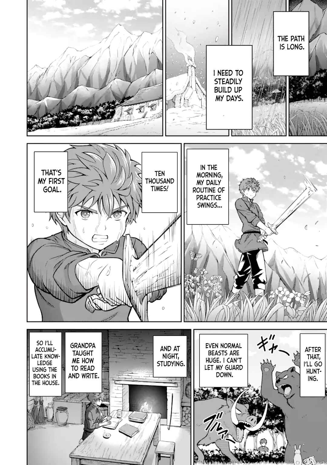 Ossan Boukensha no Okureta Eiyuu-tan - Kansha no Suburi o 1 nichi 1 man Kaishite itara, Kensei ga Deshi-iri Shigan ni Yatte Kita Chapter 1.1 - Page 40