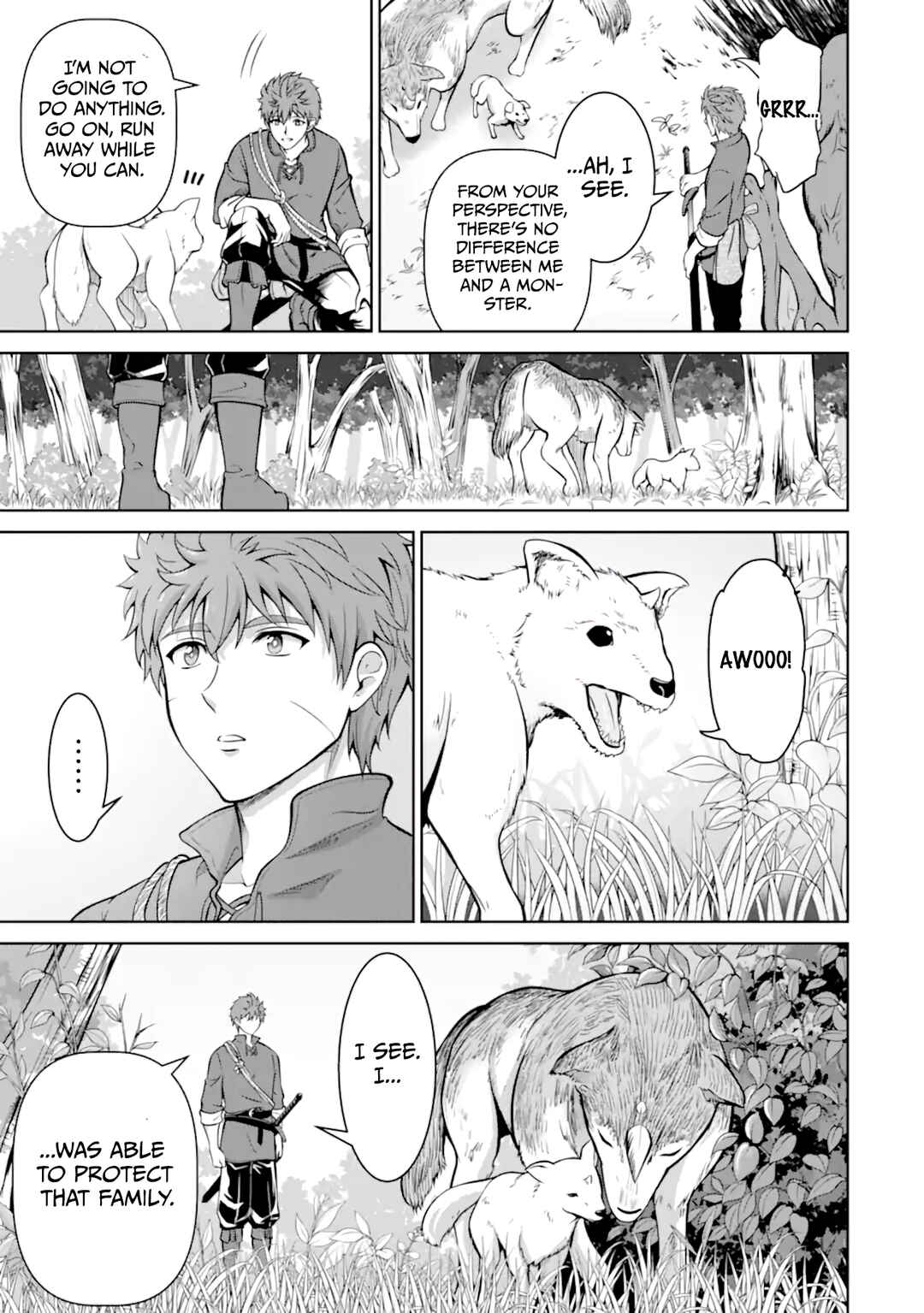 Ossan Boukensha no Okureta Eiyuu-tan - Kansha no Suburi o 1 nichi 1 man Kaishite itara, Kensei ga Deshi-iri Shigan ni Yatte Kita Chapter 1.1 - Page 45