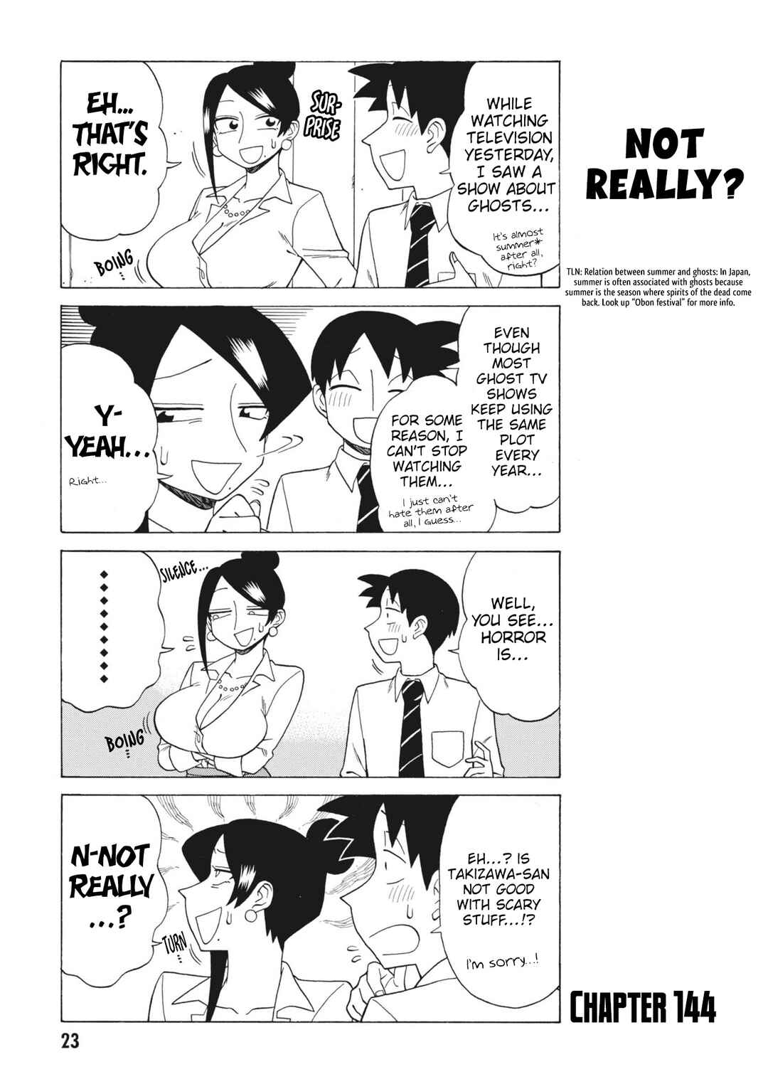 Bijin Onna Joushi Takizawa-san Chapter 144 - Page 1