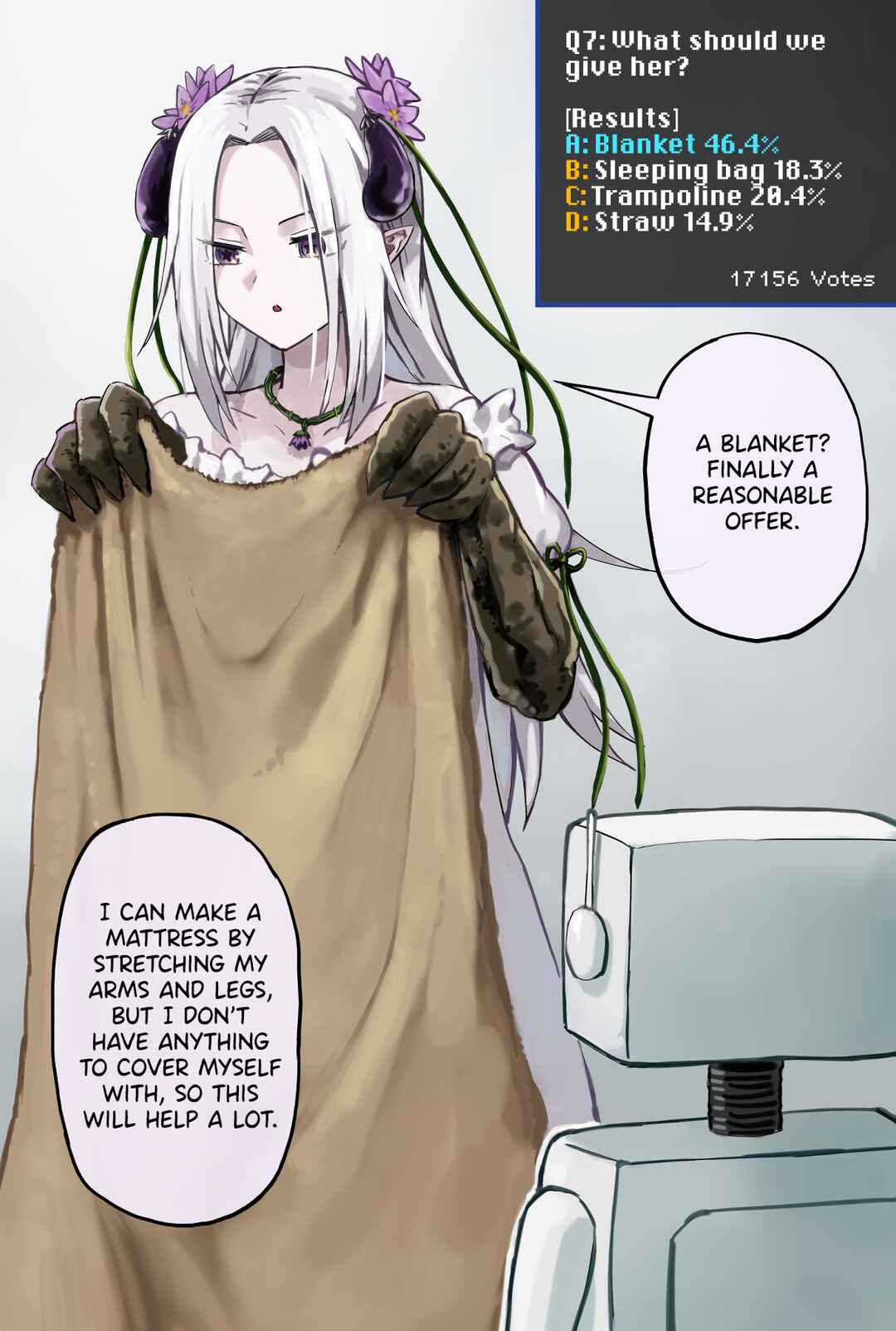Raising an Eggplant Girl Using Online Polls Chapter 9 - Page 1
