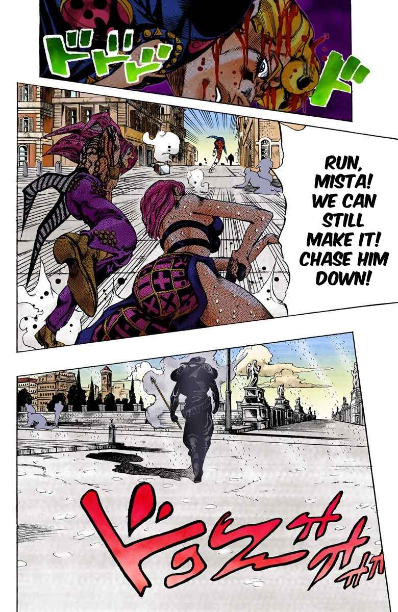 JoJo no Kimyou na Bouken: Part 5 - Ougon no Kaze Color-ban Chapter 143 - Page 12