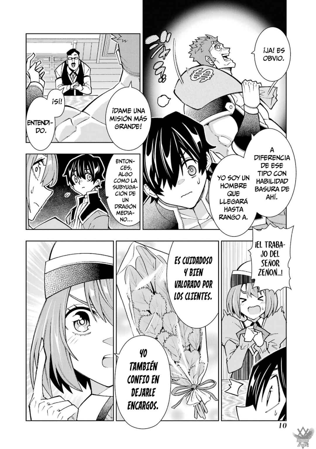 Man-nen F-Rank "Tsuuyaku" Sukiru-mochi Teihen Boukensha, Ishu-zoku no Saikyou Bishoujo-tachi to Party wo Kundesainou ni Kaikashi Musou suru Chapter 1 - Page 10