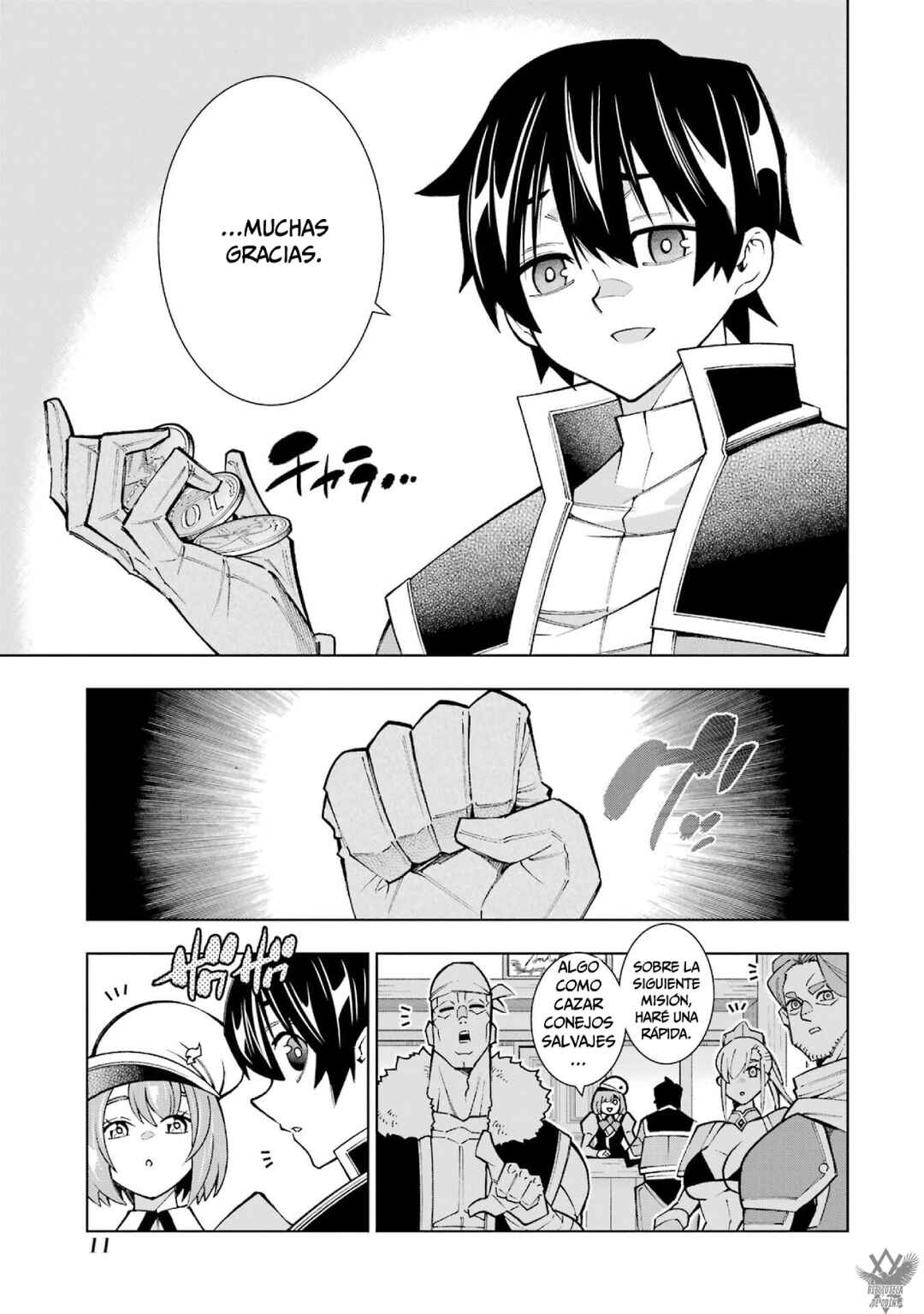 Man-nen F-Rank "Tsuuyaku" Sukiru-mochi Teihen Boukensha, Ishu-zoku no Saikyou Bishoujo-tachi to Party wo Kundesainou ni Kaikashi Musou suru Chapter 1 - Page 11
