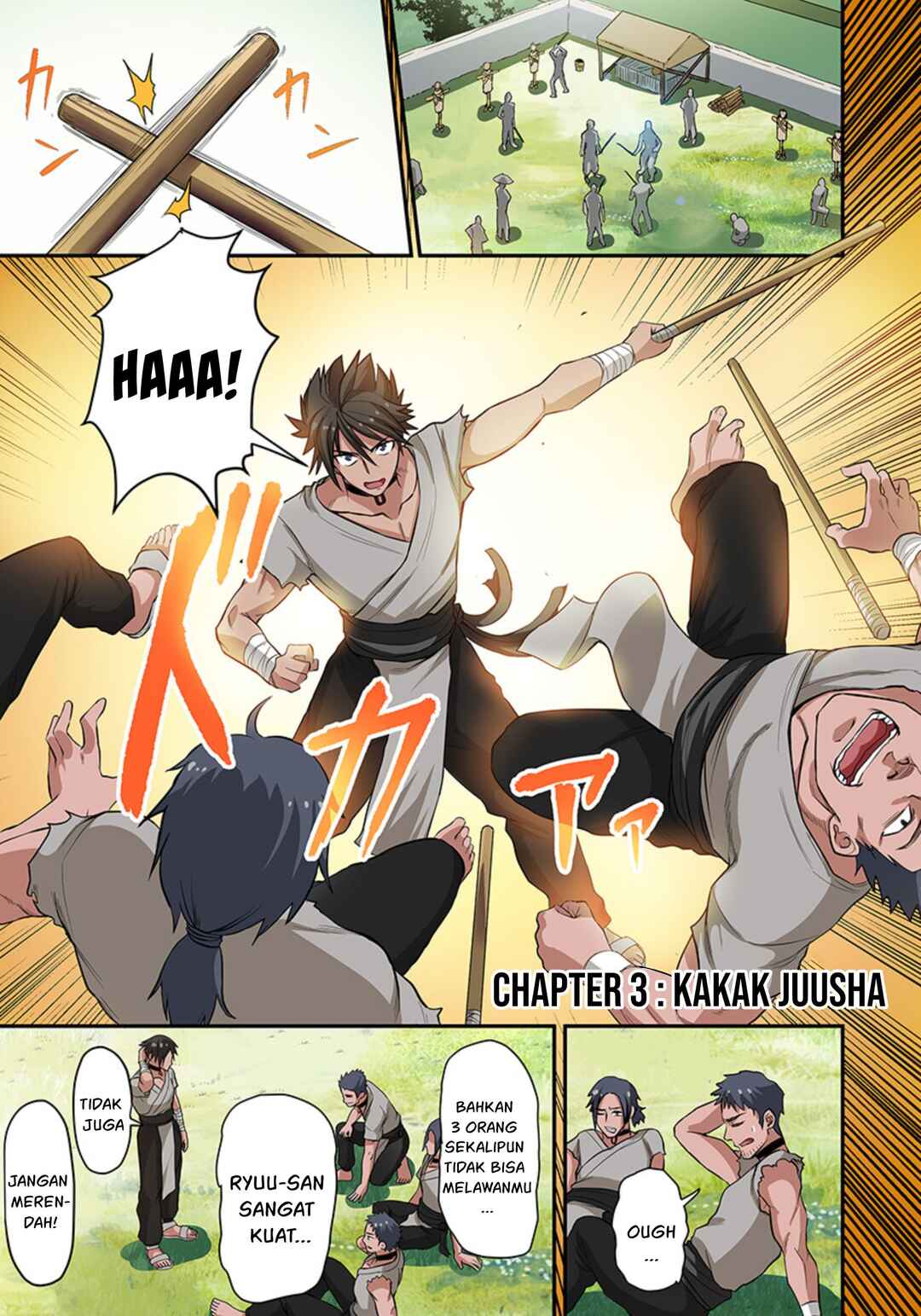 Dorei Senshi no Isekai Taneuma Seikatsu ~Mahou mo Bujutsu mo Saikyou Dashi Harem made!?~ Chapter 3 - Page 2