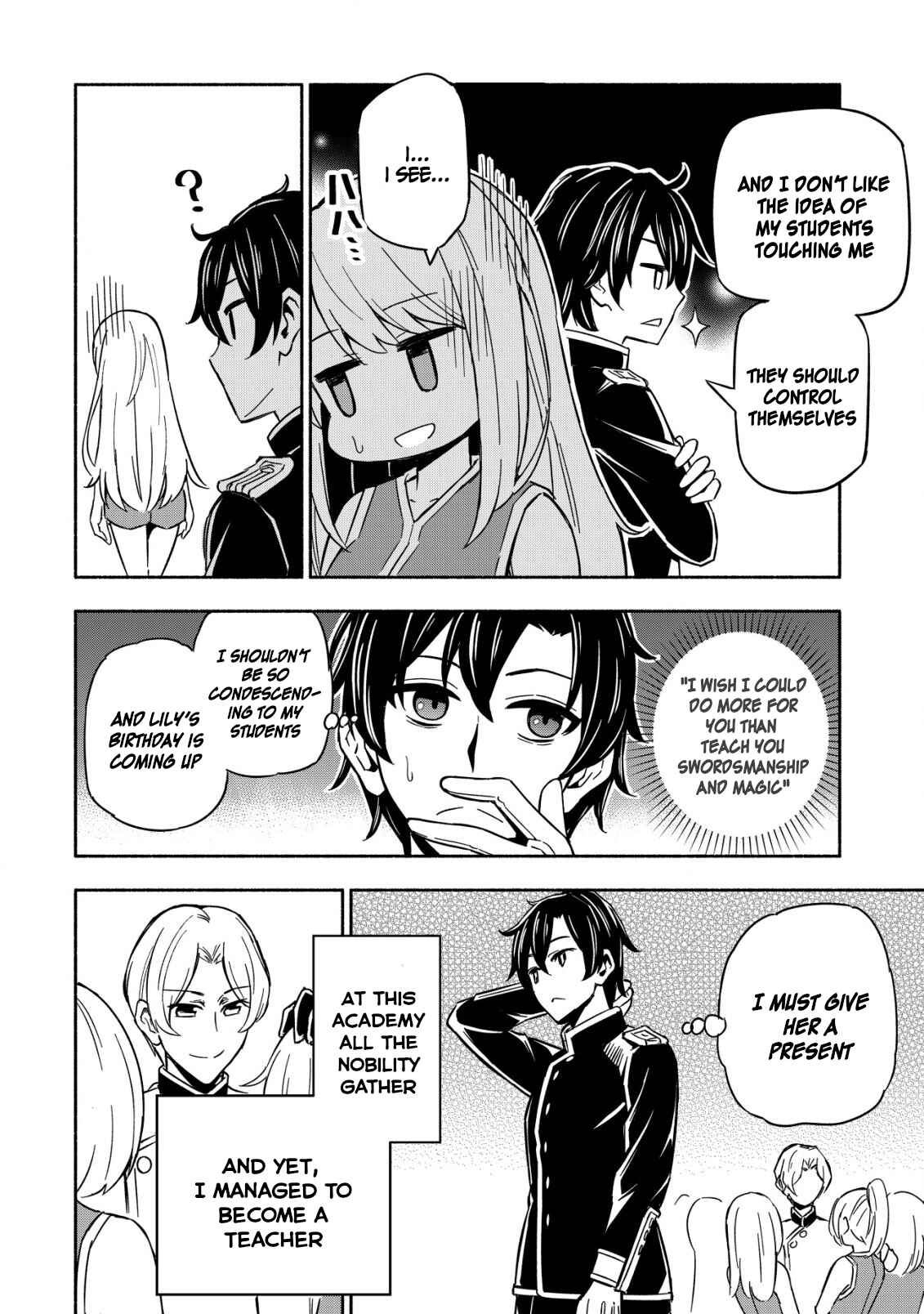 Maou Reijou no Kyouiku Gakari ~Yuusha Gakuin wo Tsuihou Sareta Heimin Kyoushi wa Maou no Musume-Tachi no Katei Kyoushi to Naru~ Chapter 1 - Page 8