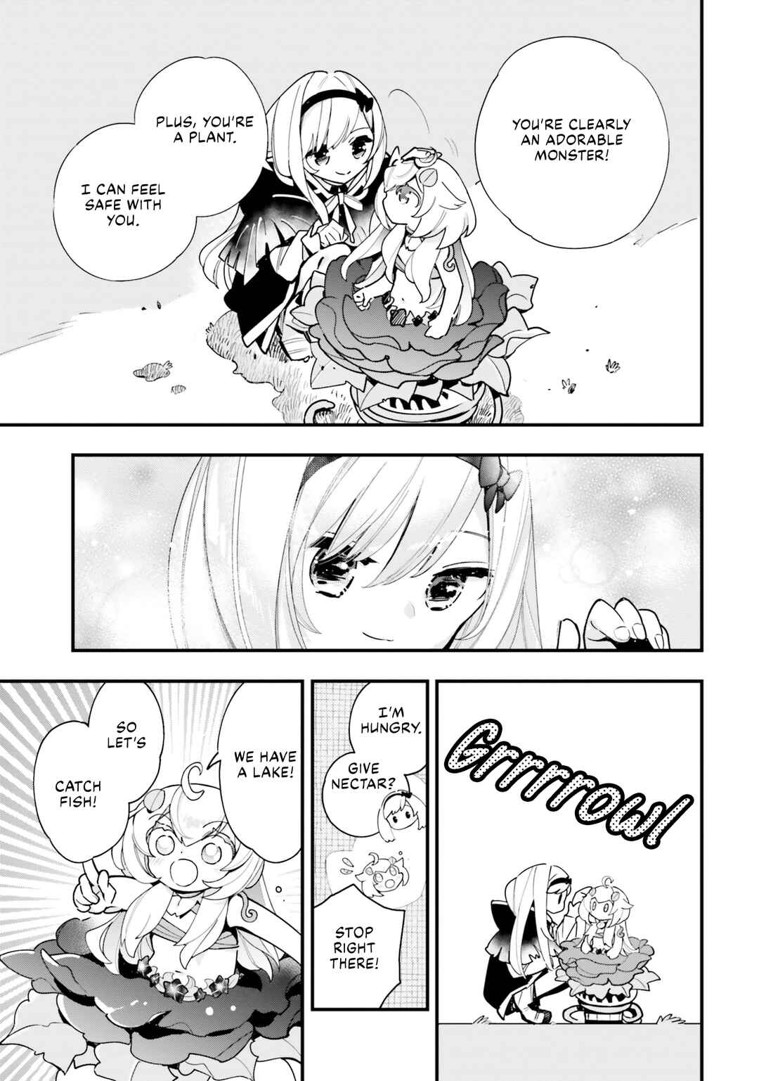 Shokubutsu Monster Musume Nikki: Seijo datta Watashi ga Uragirareta Hate ni Alraune ni Tensei Shite Shimatta node, kore kara wa Kougousei o Shinagara Shizuka ni Shokubutsu Life o Sugoshimasu Chapter 18 - Page 22